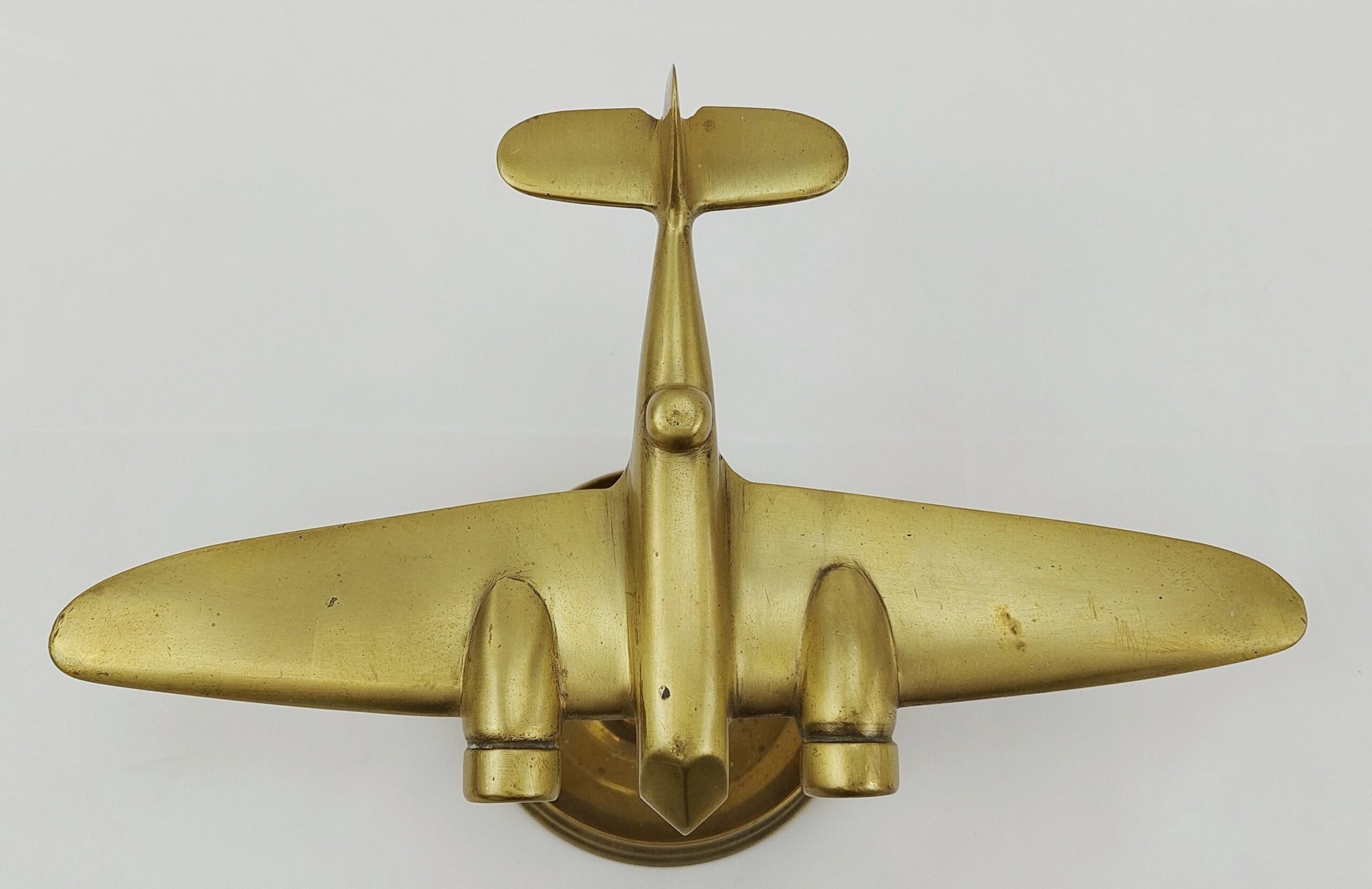 WW2 Trench Art Brass Model Of An RAF Blenheim Mk 1 Light Bomber - Image 3