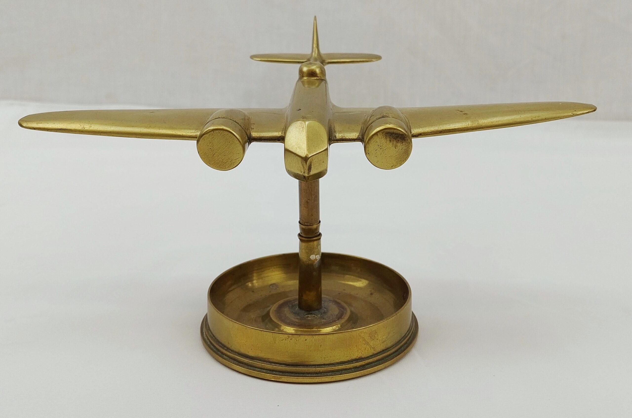 WW2 Trench Art Brass Model Of An RAF Blenheim Mk 1 Light Bomber - Image 2