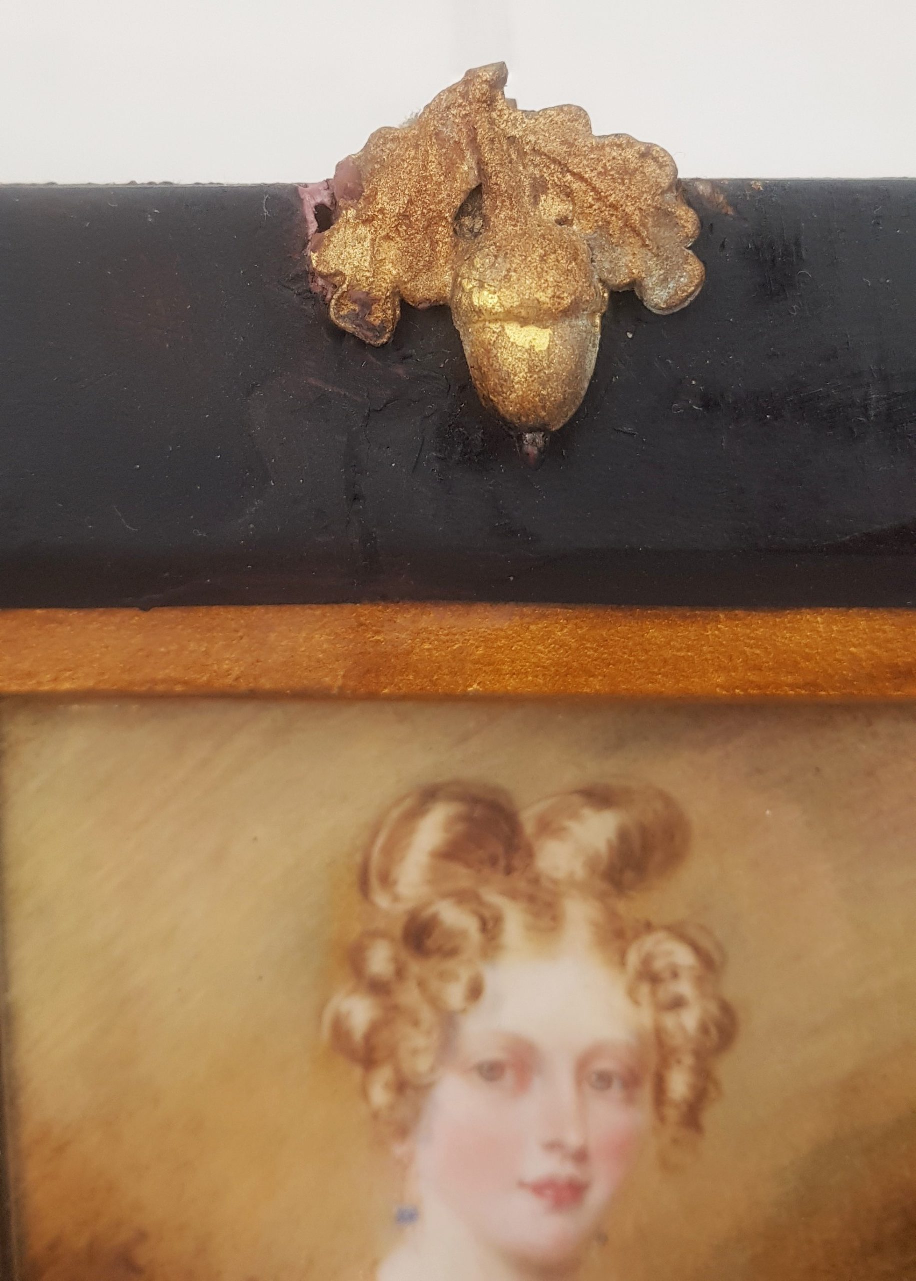 1831 Miniature Portrait Of A Court Lady By Emma Elanora Kendrick - Image 3