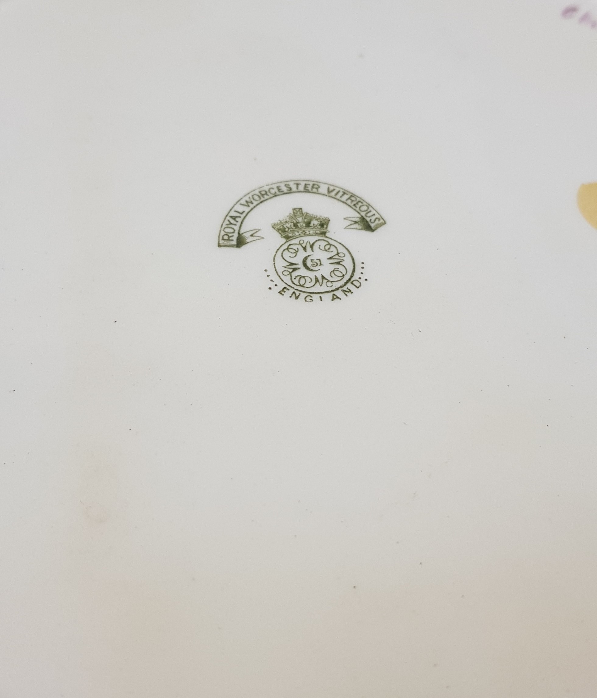 1913 Royal Worcester Hand Painted Plate Of Chub Fish By T Harris - Image 4