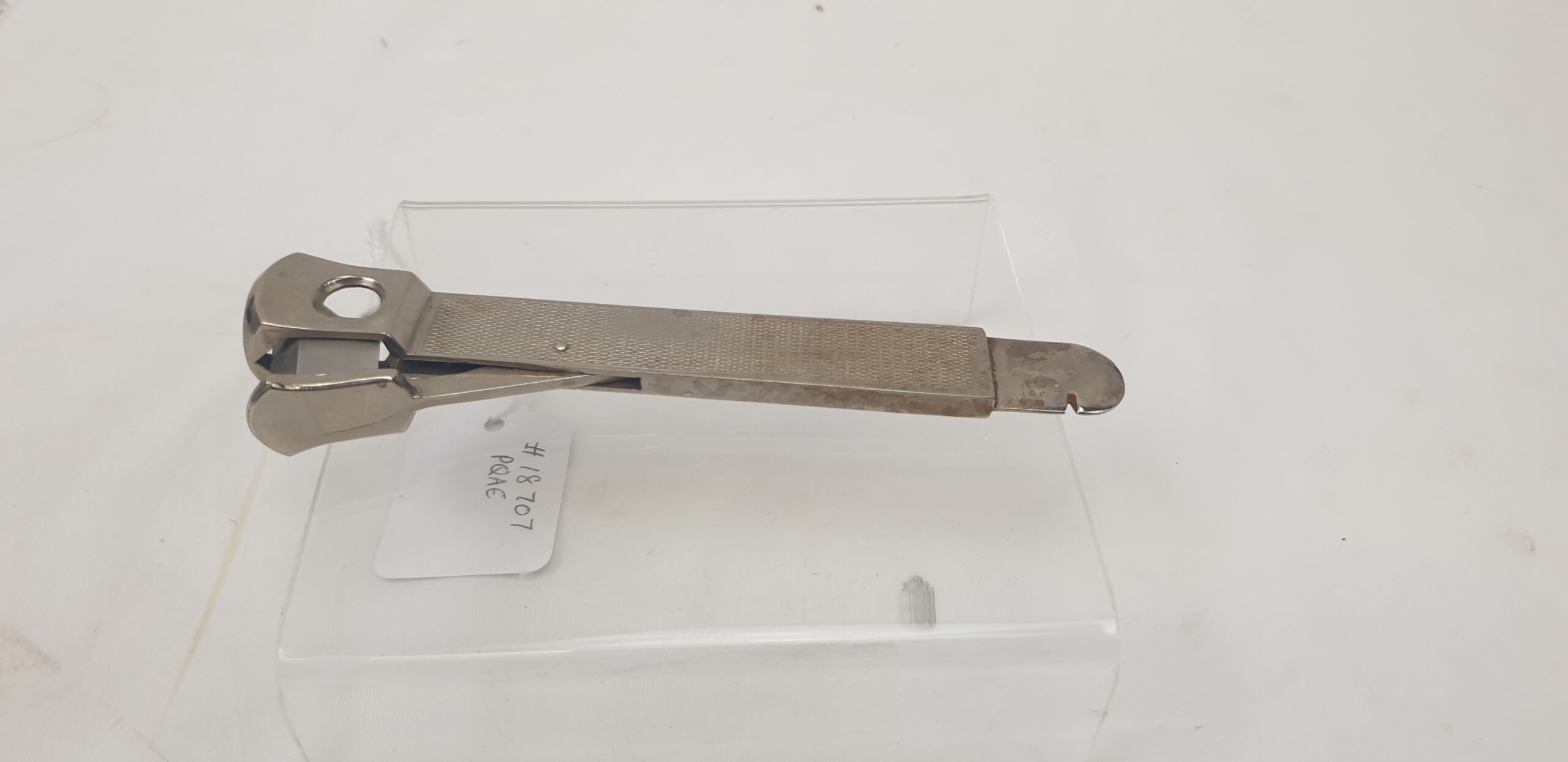 1920s Silver Plate Art Deco Cigar Cutter