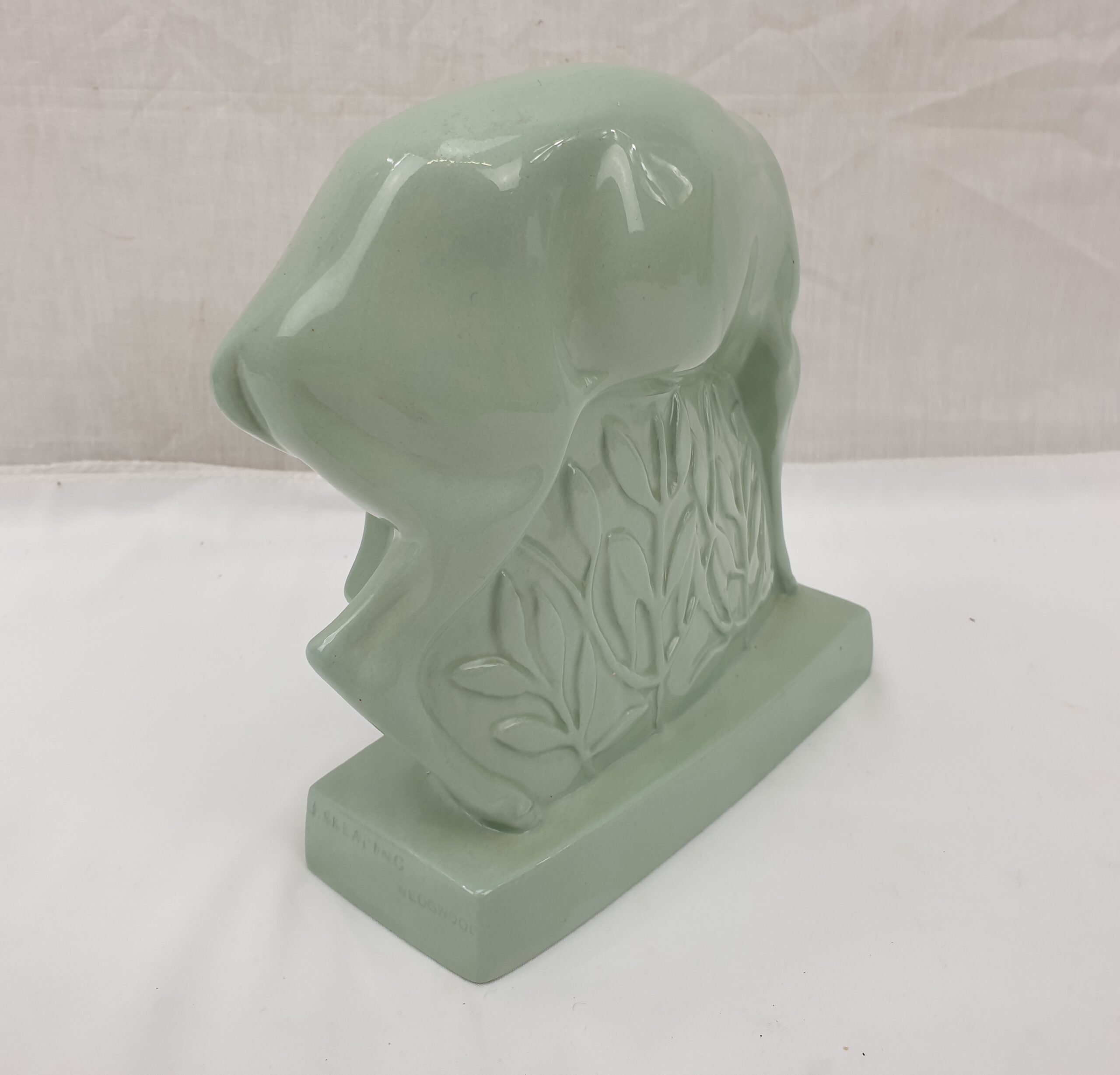 1930s Wedgwood Model Of A Fallow Deer In Pale Green Glaze By John Skeaping - Image 7