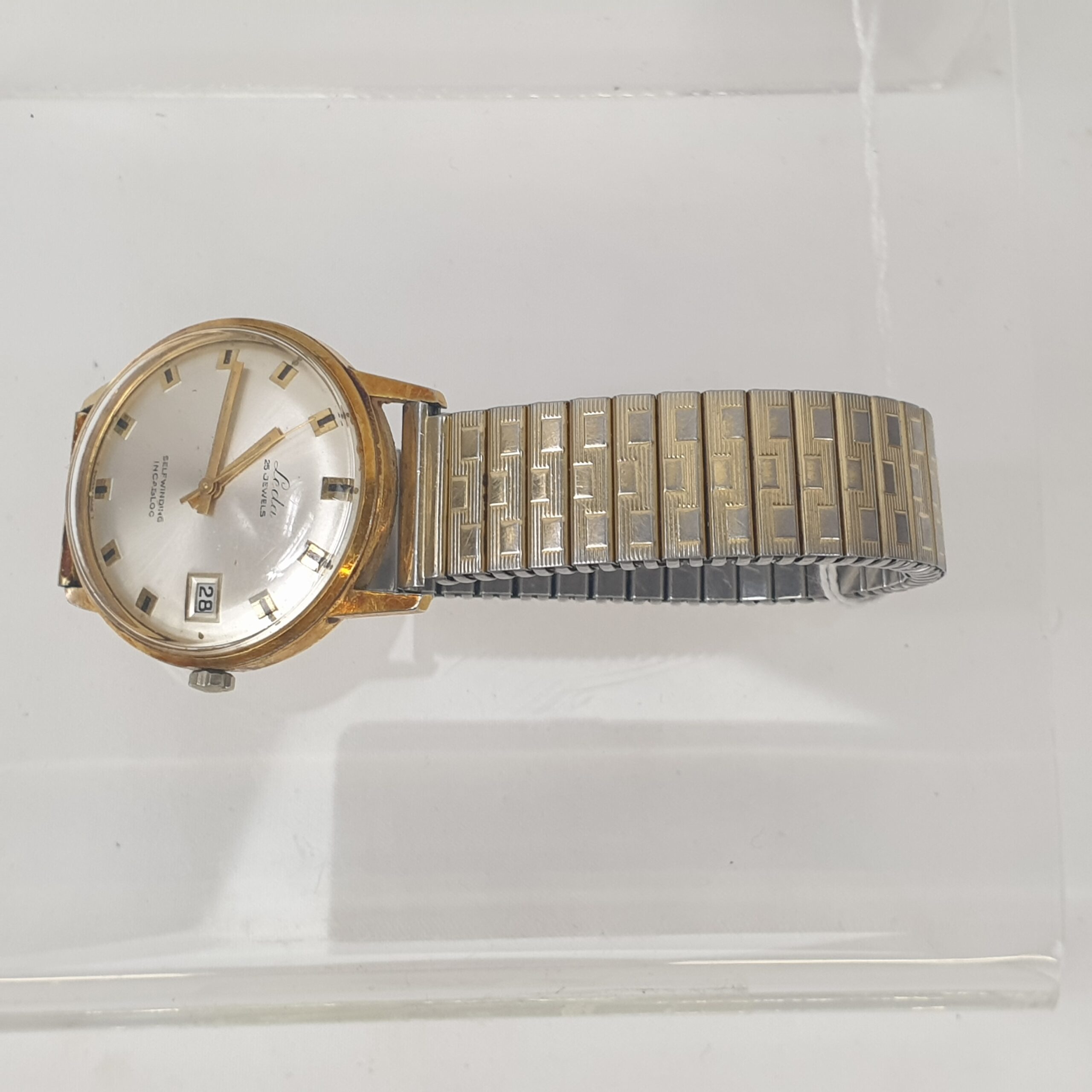 1960s Leda 25 Jewels Automatic Incabloc Gold Plated Gents Watch - Image 4