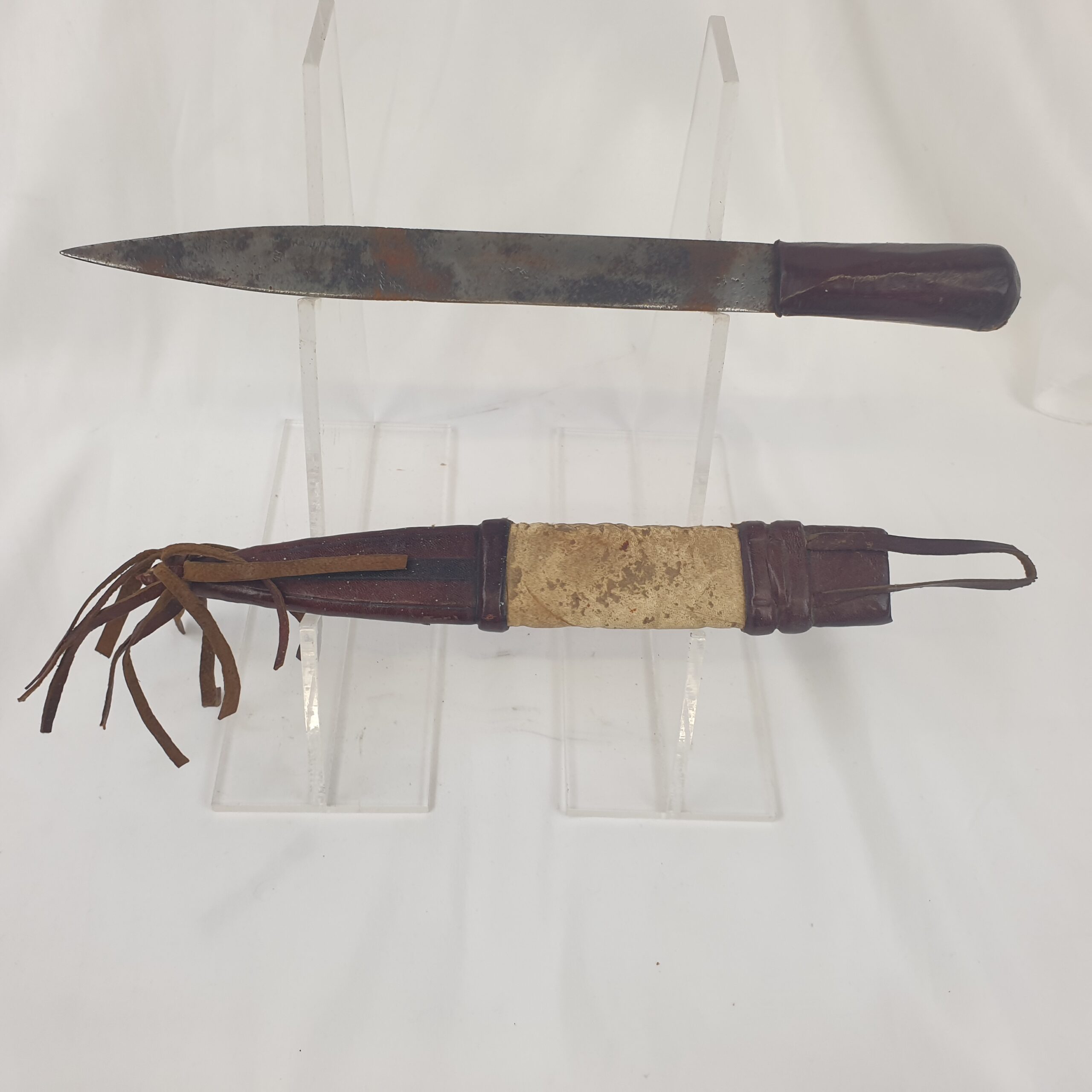 19th Century South American Dagger and Scabbard - Image 4