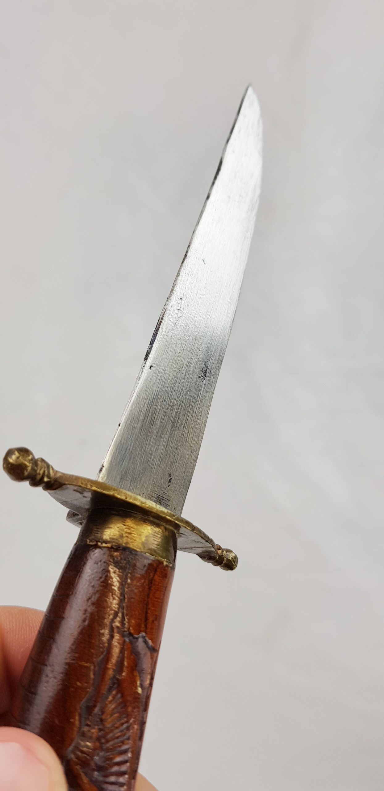 Far East Stainless Steel Hunting Knife In Wooden Scabbard - Image 8