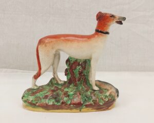 Victorian Staffordshire Greyhound Figurine