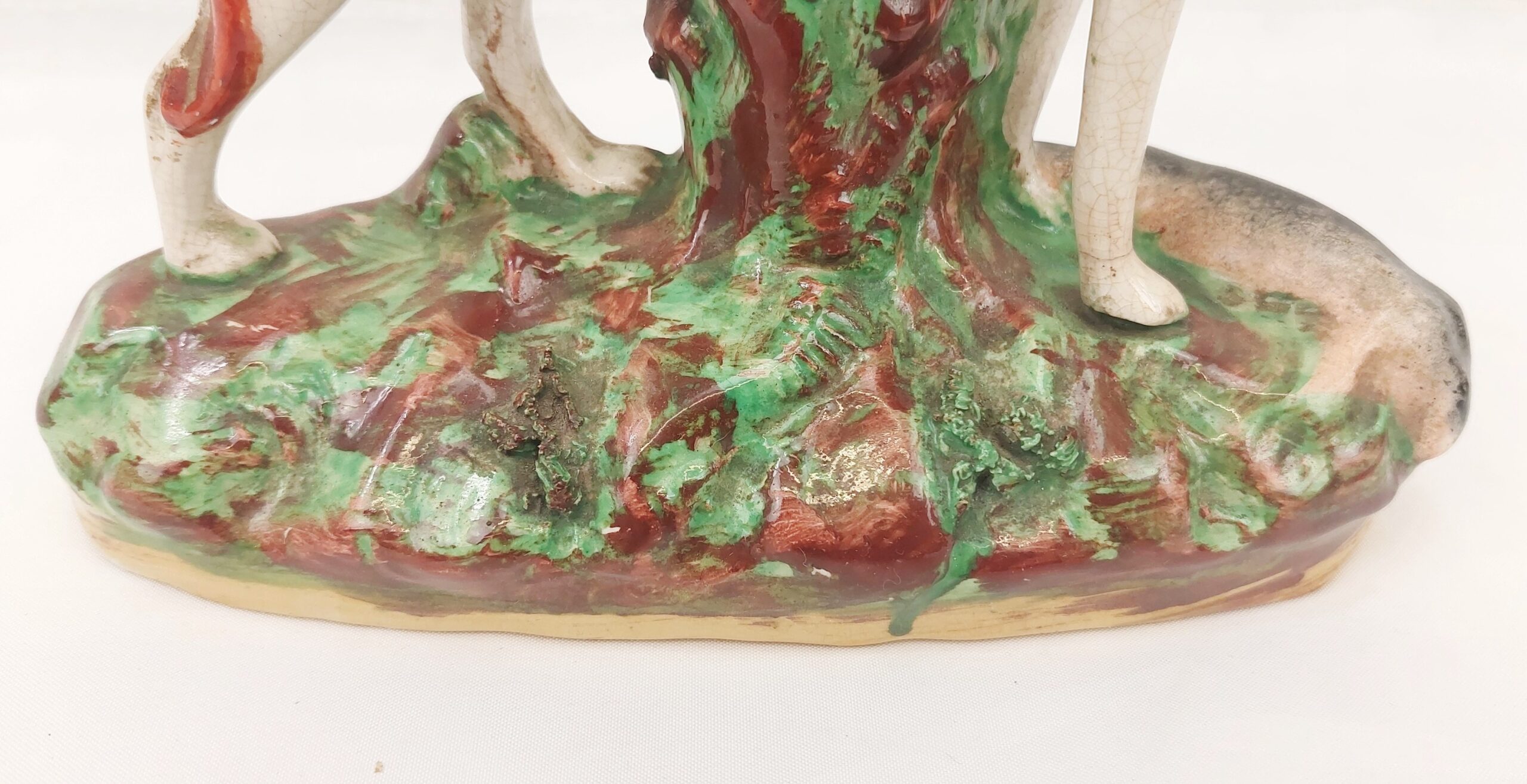 Victorian Staffordshire Greyhound Figurine - Image 2