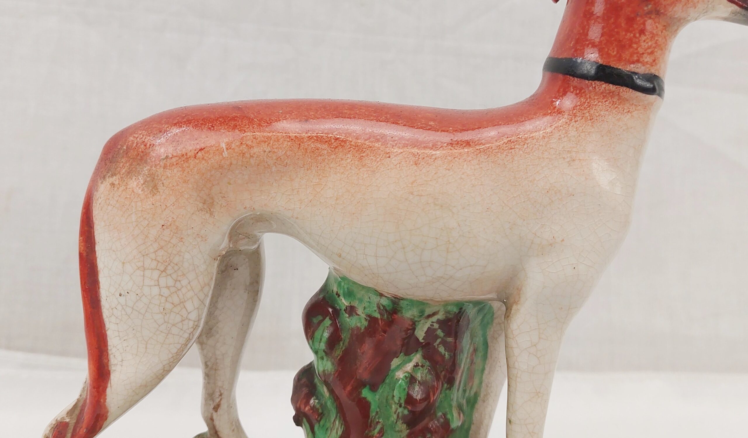 Victorian Staffordshire Greyhound Figurine - Image 3
