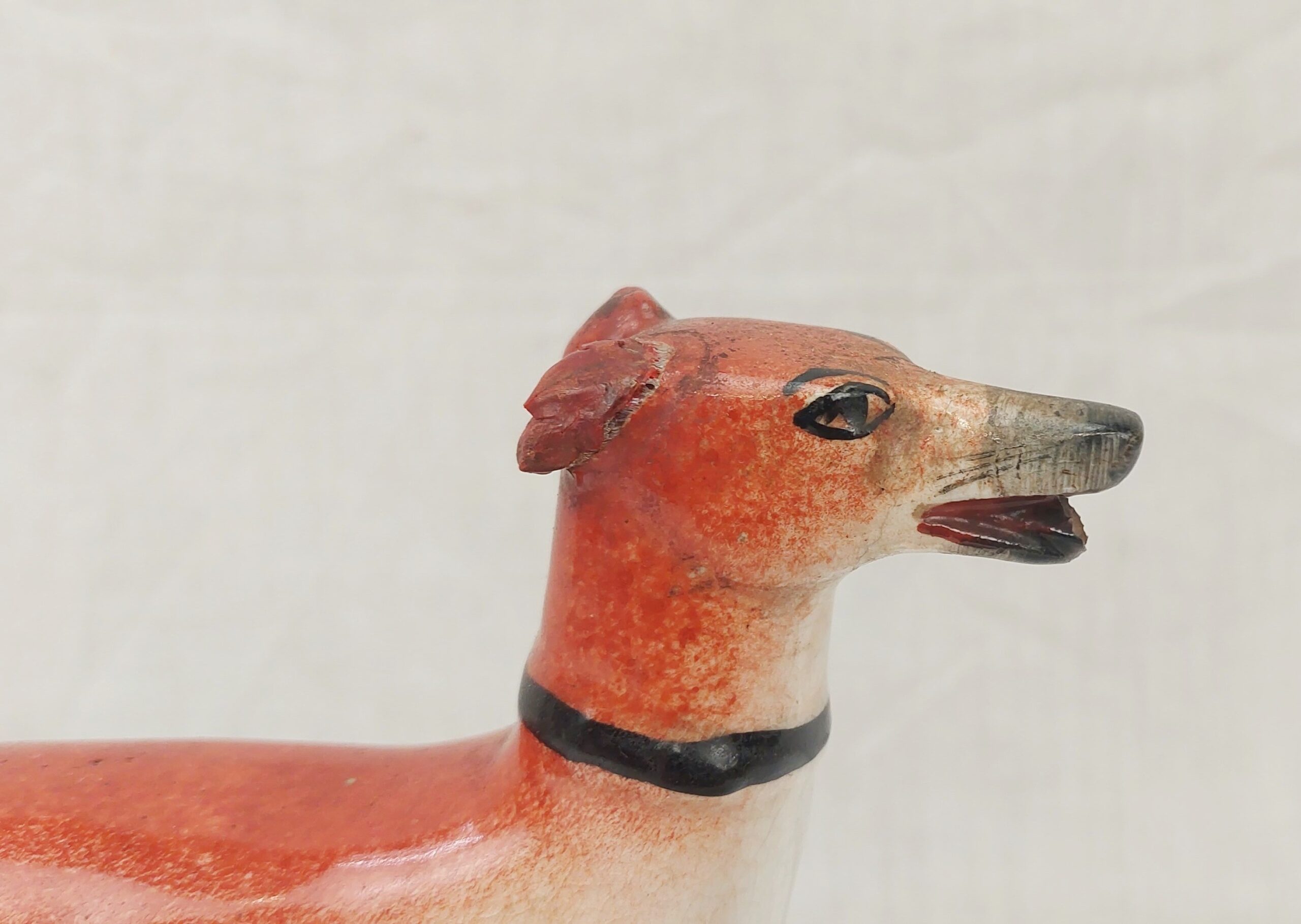 Victorian Staffordshire Greyhound Figurine - Image 4