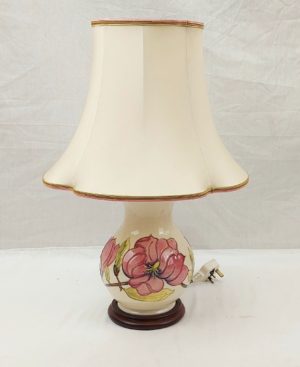 Moorcroft Magnolia Pattern Lamp #1