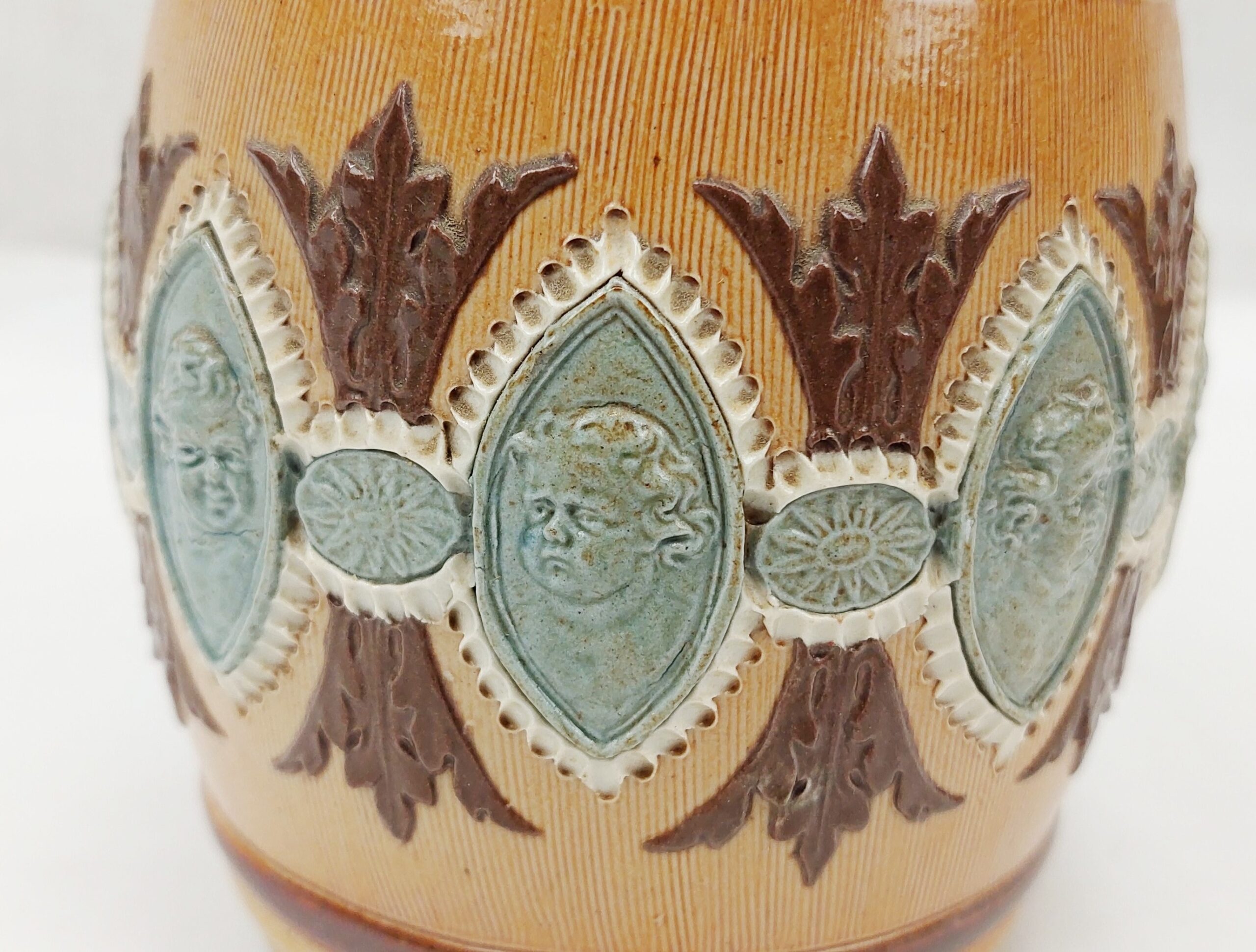 Late Victorian Doulton Lambeth Tobacco Jar #2 - Image 3
