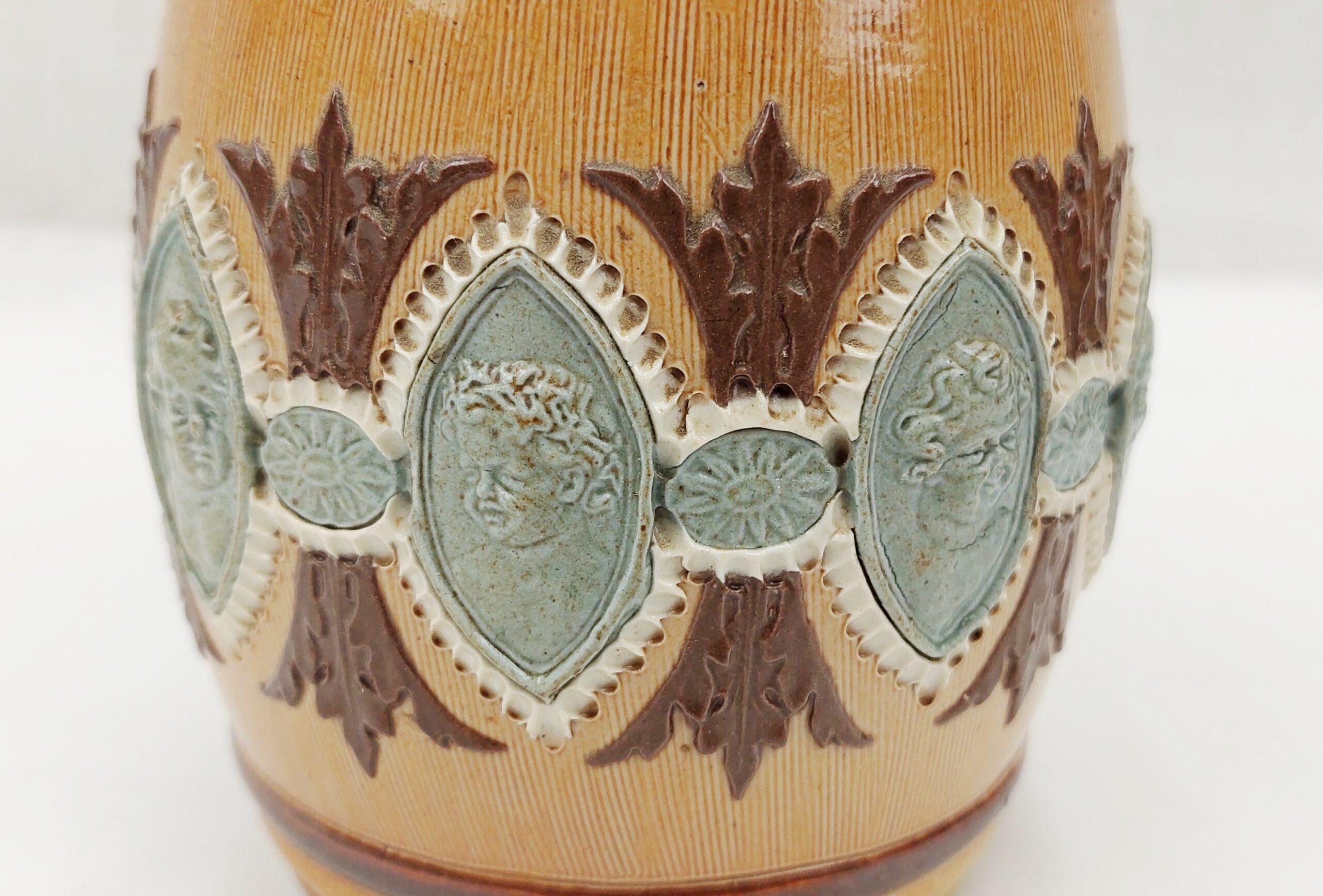 Late Victorian Doulton Lambeth Tobacco Jar #2 - Image 4