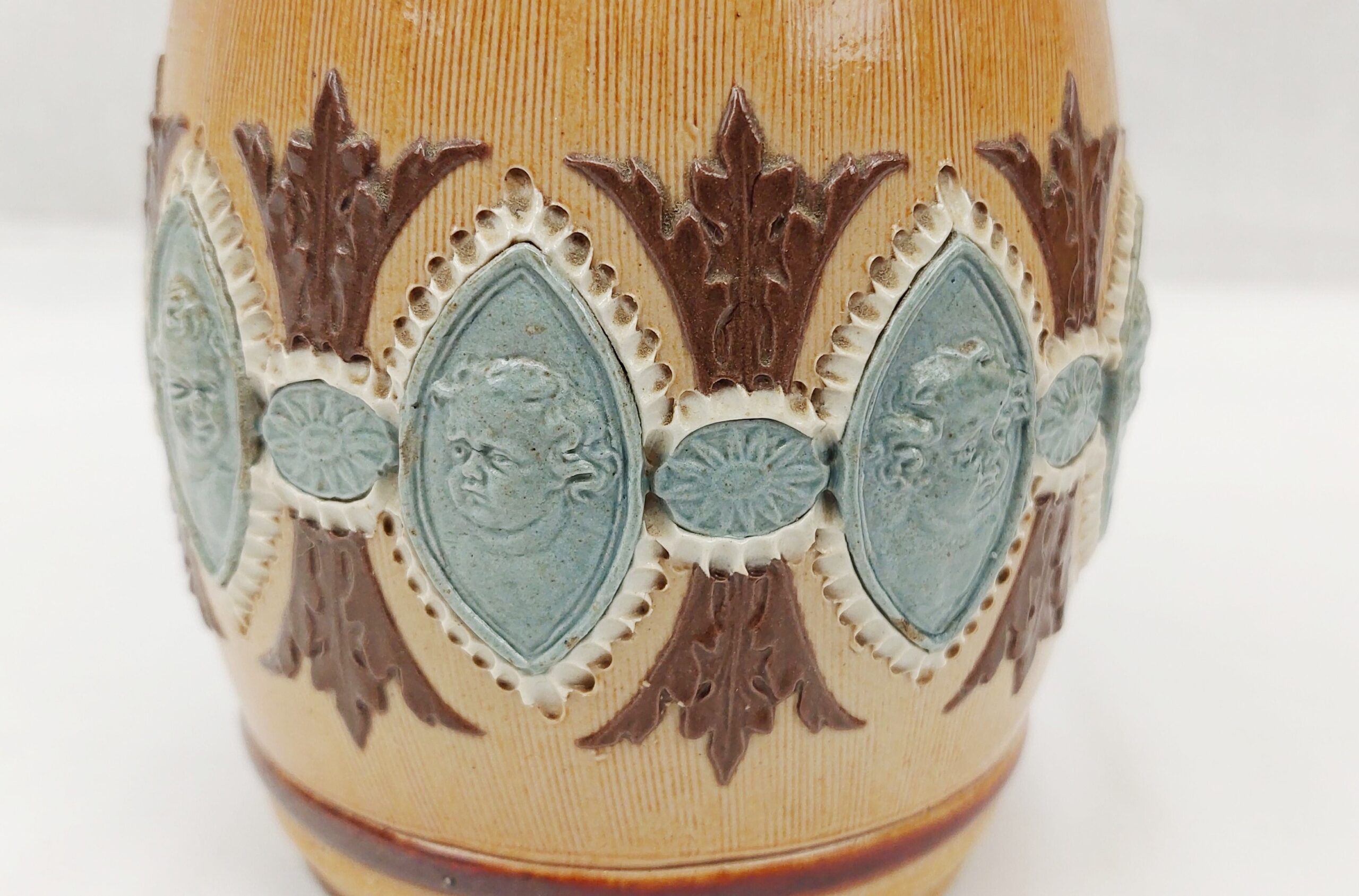 Late Victorian Doulton Lambeth Tobacco Jar #2 - Image 5