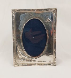 Modern Silver Photograph Frame With Sailing Yachts