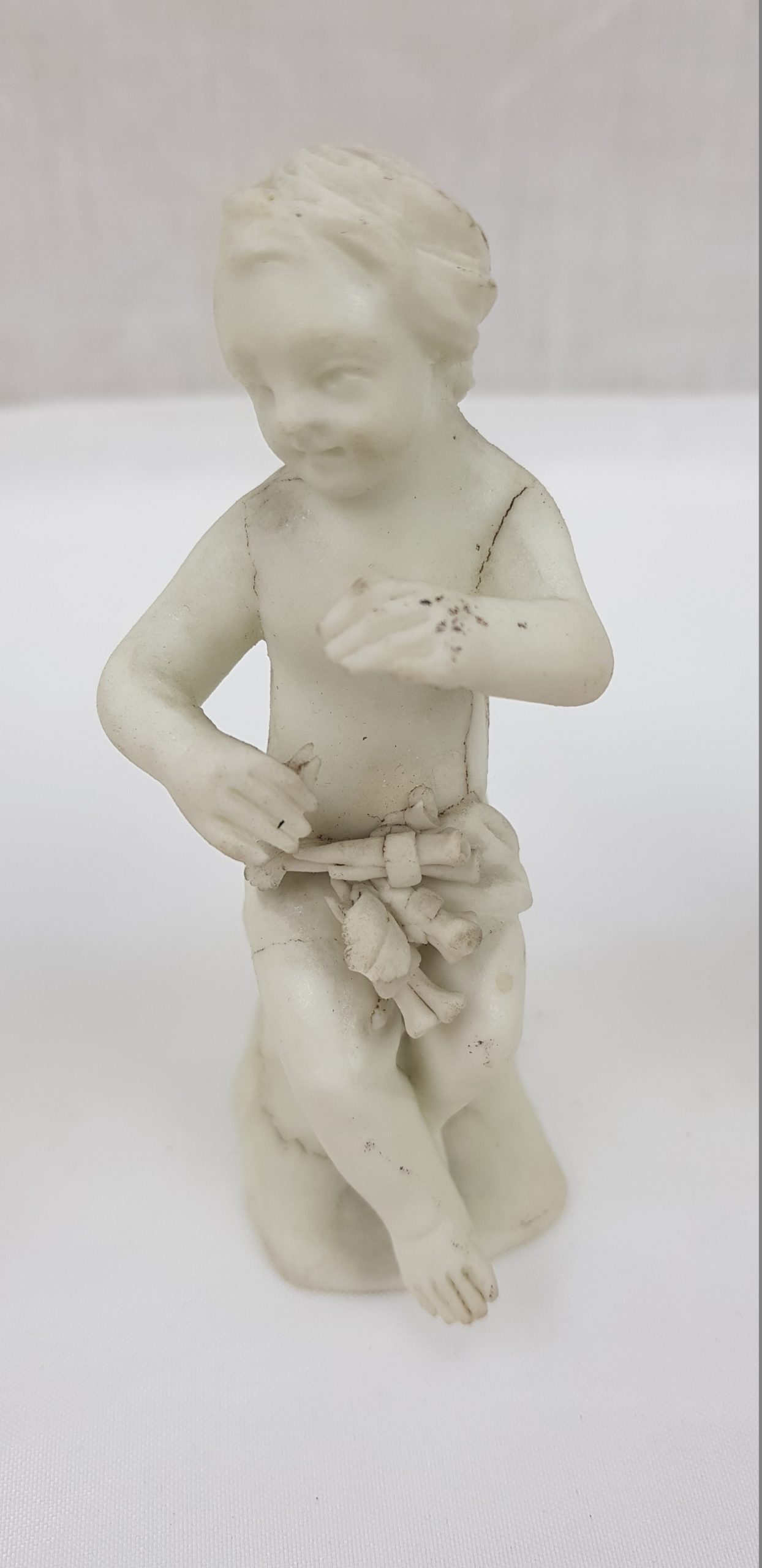 Trio Of 1840's Bisque Porcelain Continental Putties - Image 7