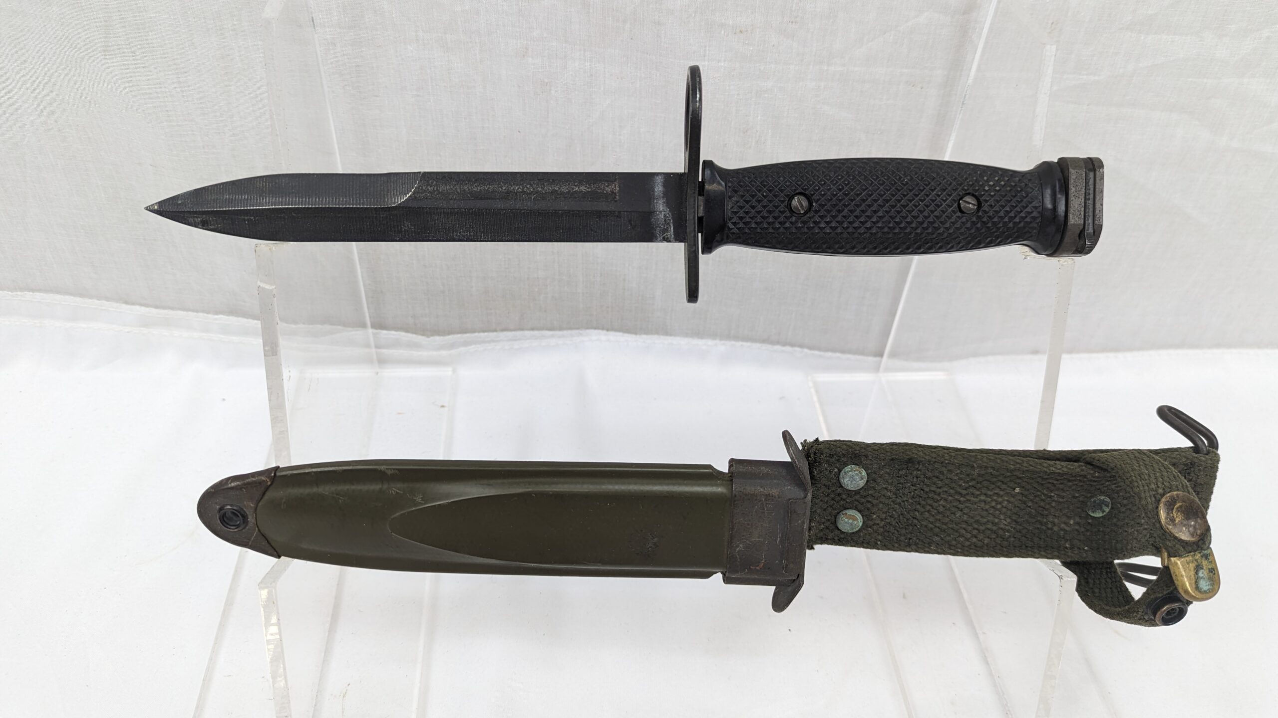 Vietnam War period U.S. M8A1 PWH Bayonet and Scabbard