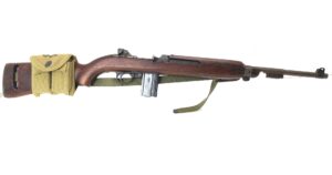 U.S, WW2, Inland Division (General Motors) M1 Carbine with Sling & Stock-mounted Magazine Pouch (1943), 3 Original WW2 Magazines (Inert), Deactivated