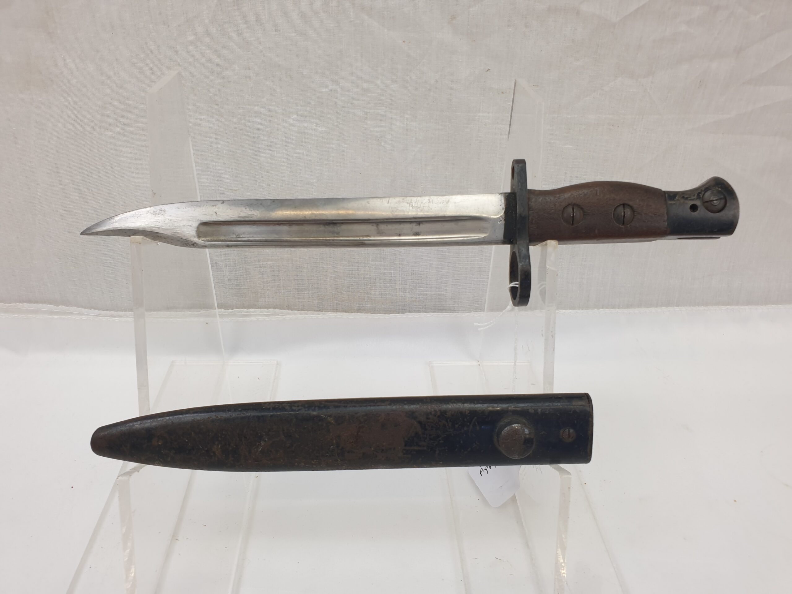 WW2 British No 5. Jungle Carbine Bayonet by WSC. and Scabbard