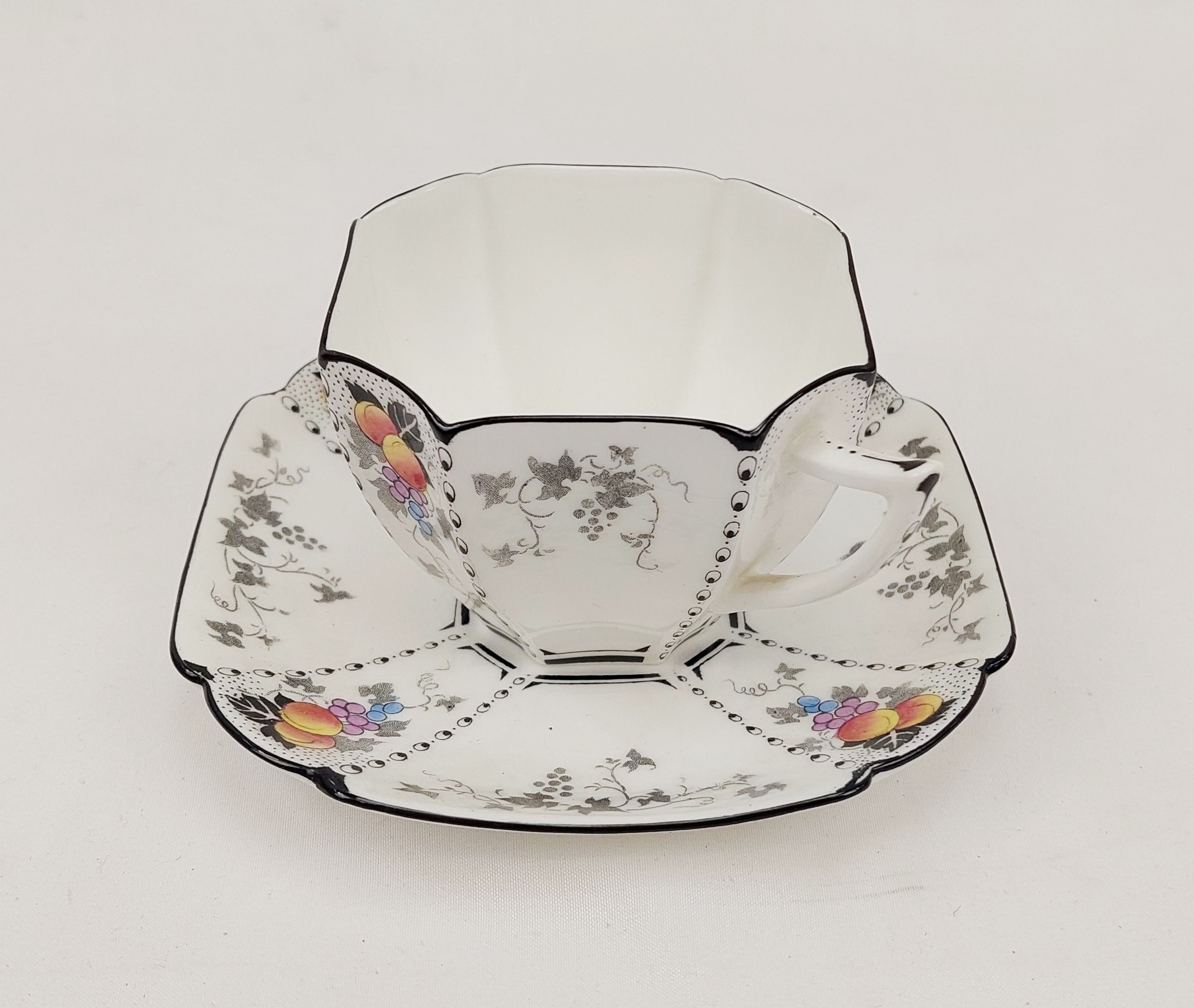 1930's Shelley Queen Anne Pattern Cup And Saucer
