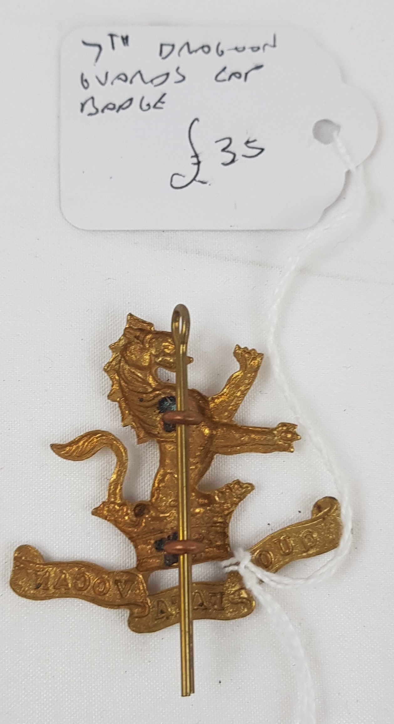 7th Dragoon Guards Cap Badge - Image 2