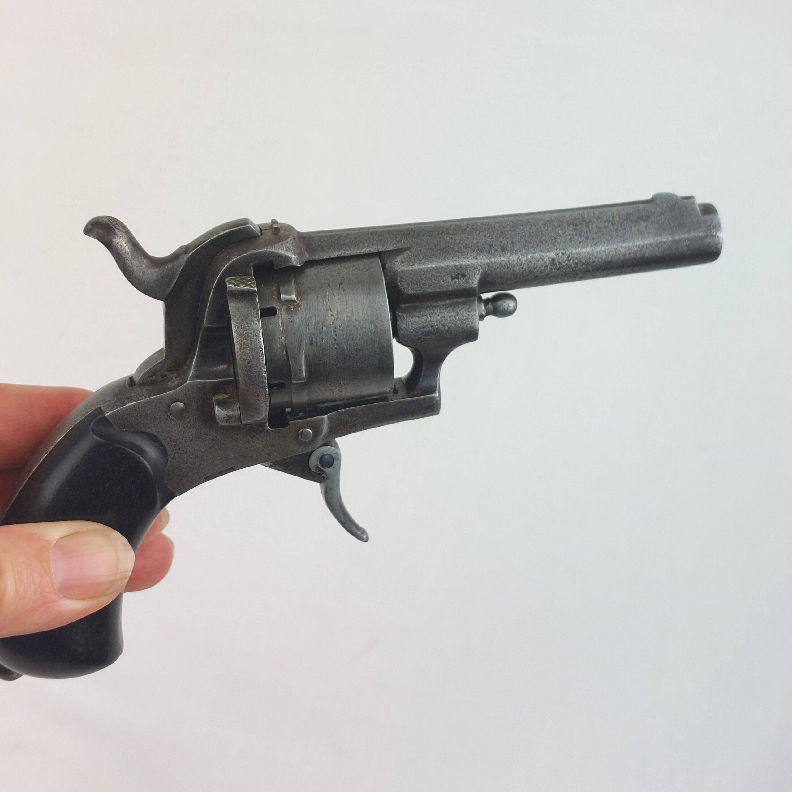 Belgian New English Pattern Pinfire 6-shot 7mm Revolver c.1876-1893. Obsolete Caliber - Image 3