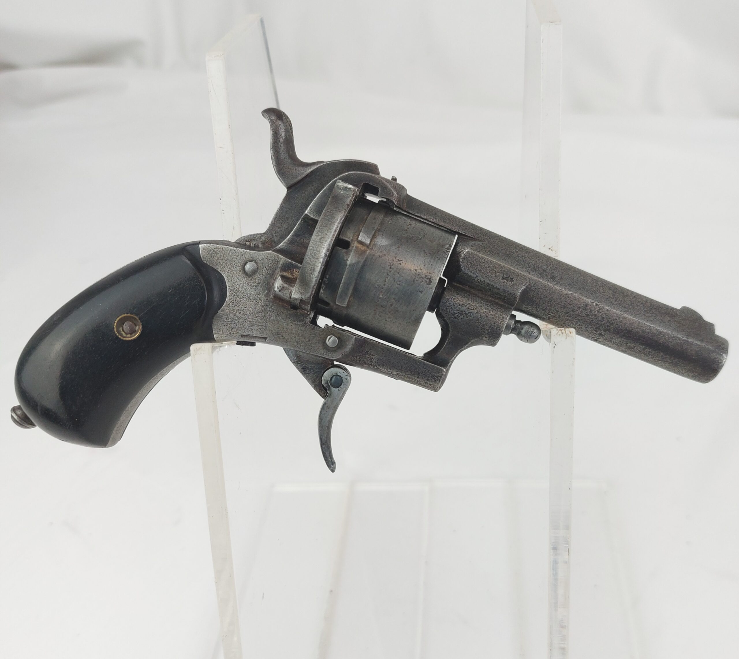 Belgian New English Pattern Pinfire 6-shot 7mm Revolver c.1876-1893. Obsolete Caliber