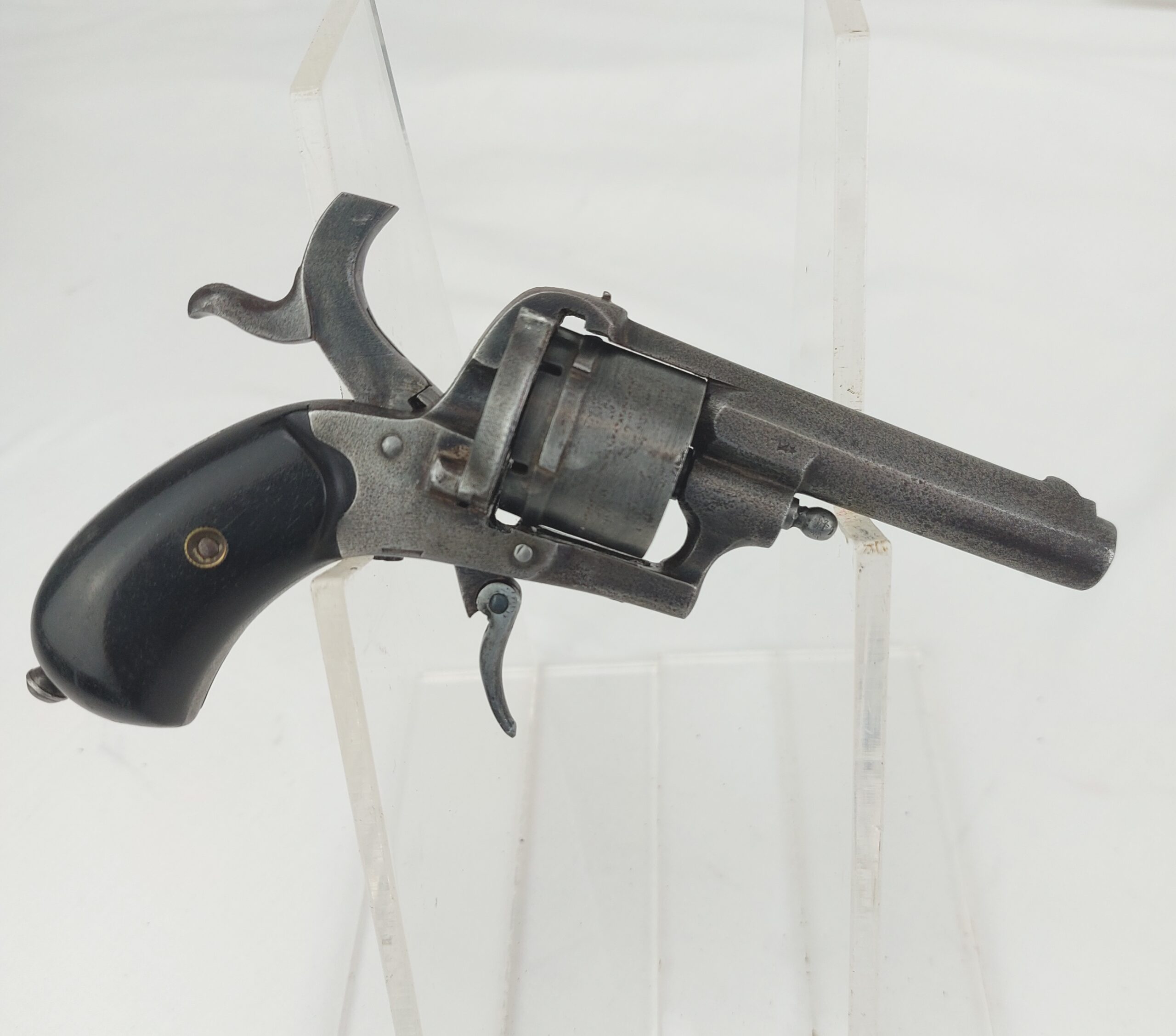 Belgian New English Pattern Pinfire 6-shot 7mm Revolver c.1876-1893. Obsolete Caliber - Image 2
