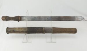 Bhutanese Patag 'Ben Thaam' Long Sword with Original Scabbard