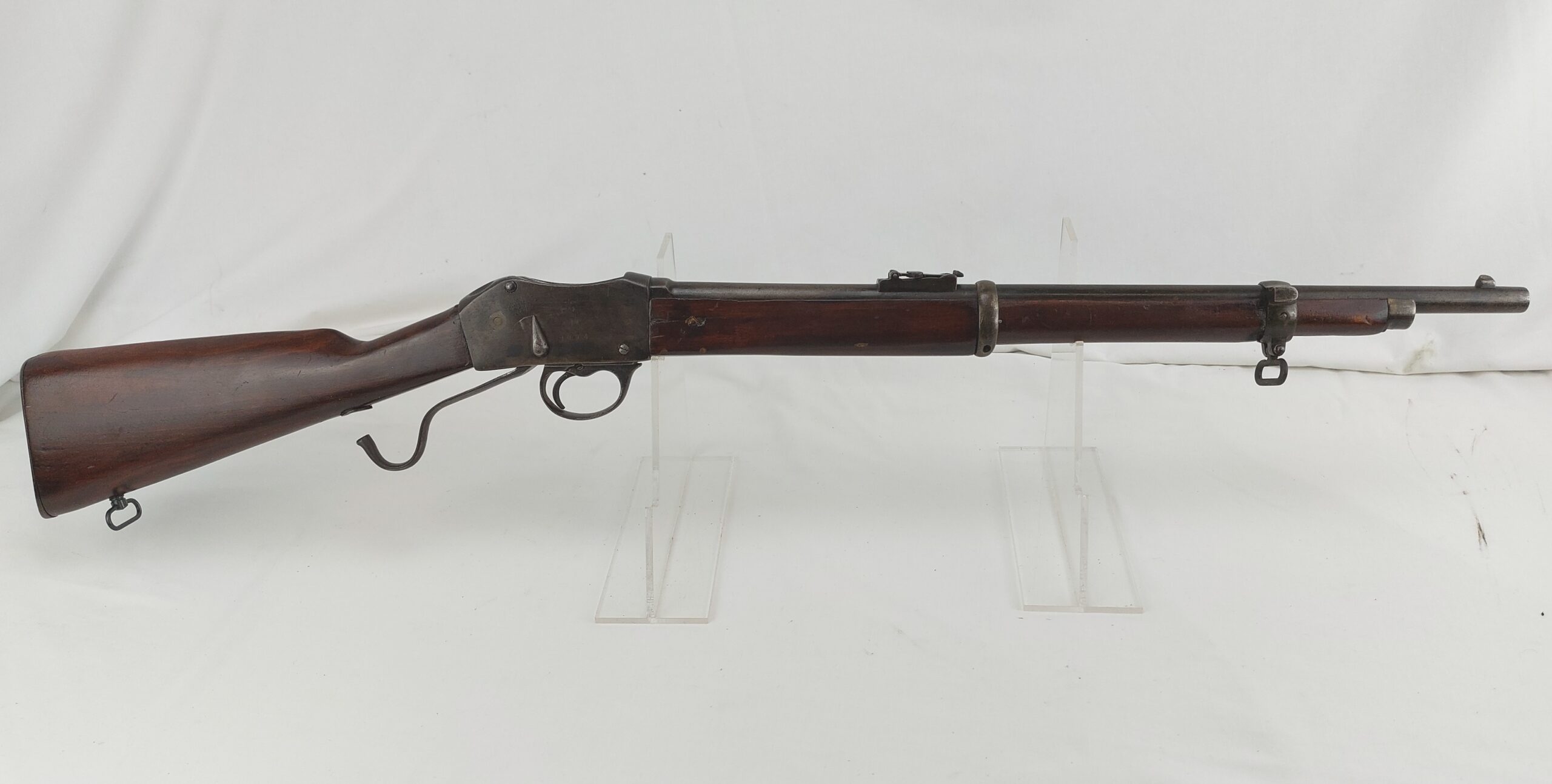 British Enfield Lever-Action Martini Henry Mark 11 Rifle, dated 1894. Deactivated