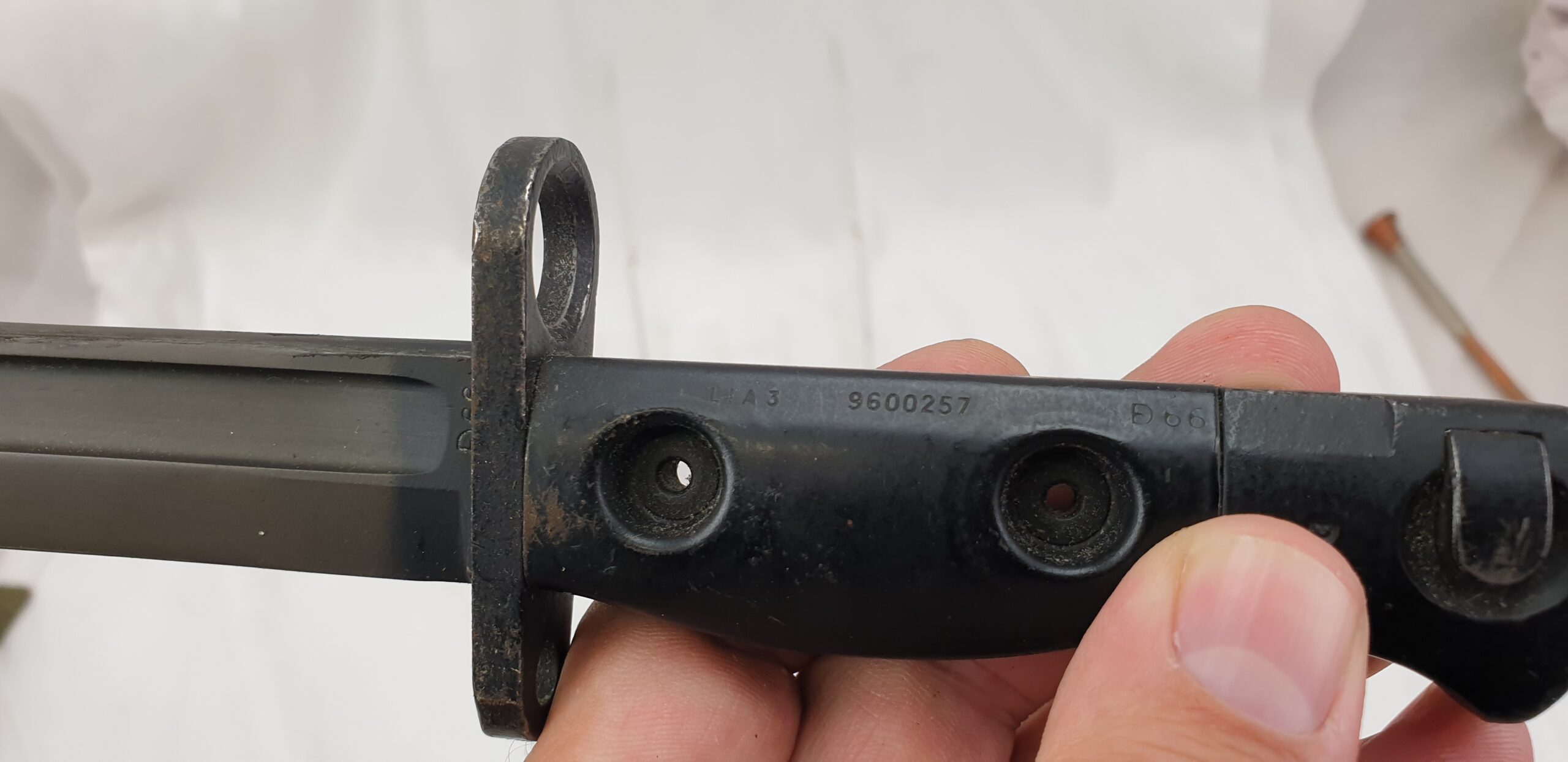 British SLR L1A3 Bayonet, Complete with the Original Scabbard - Image 8