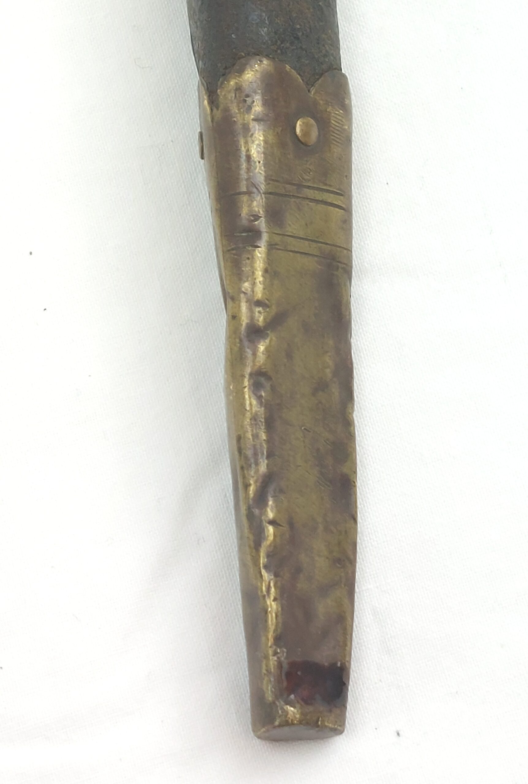 Confederate numbered P1853 Martini Socket Bayonet by Richard & William Aston of Birmingham with leather scabbard - Image 19