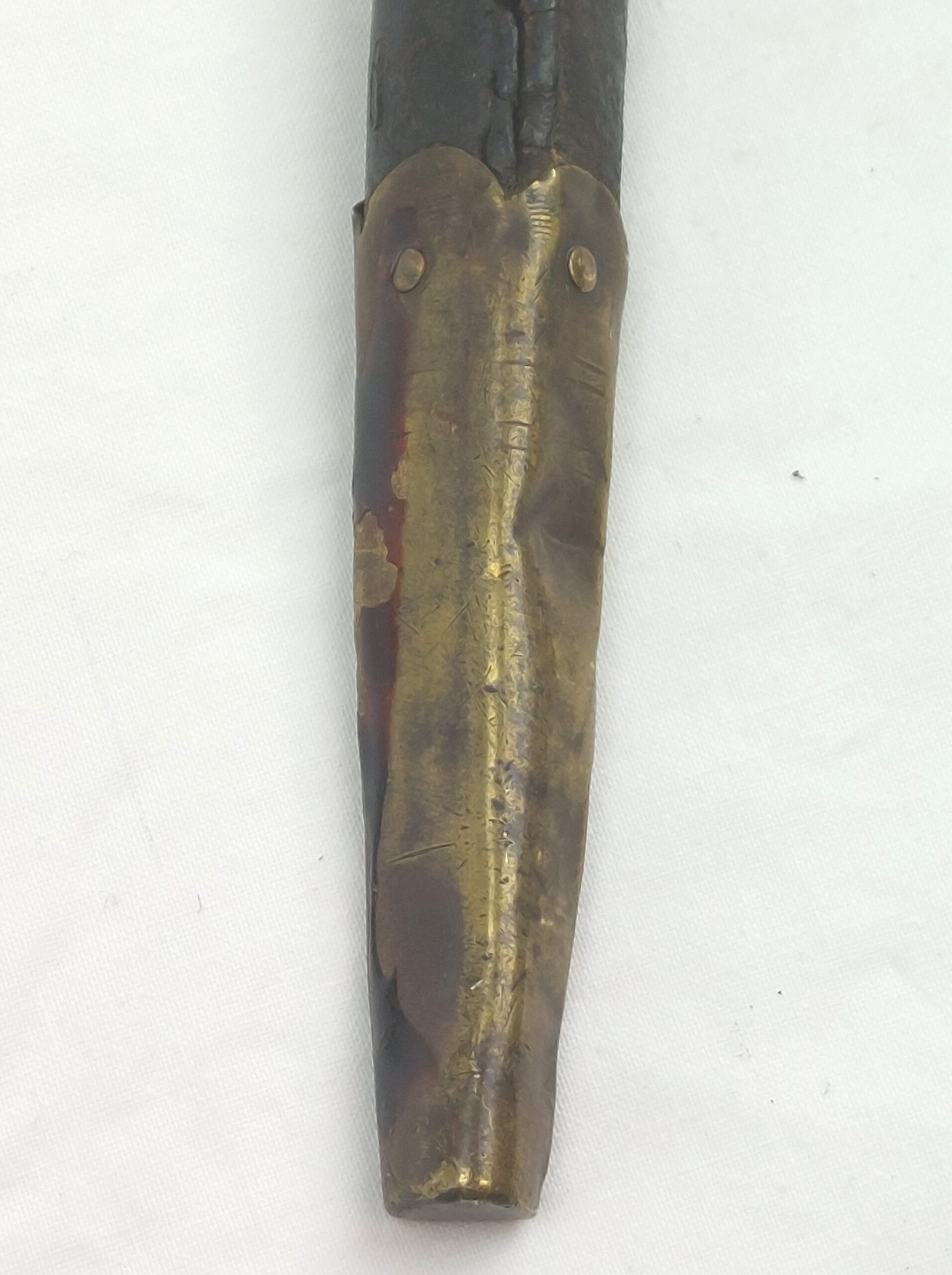 Confederate numbered P1853 Martini Socket Bayonet by Richard & William Aston of Birmingham with leather scabbard - Image 18