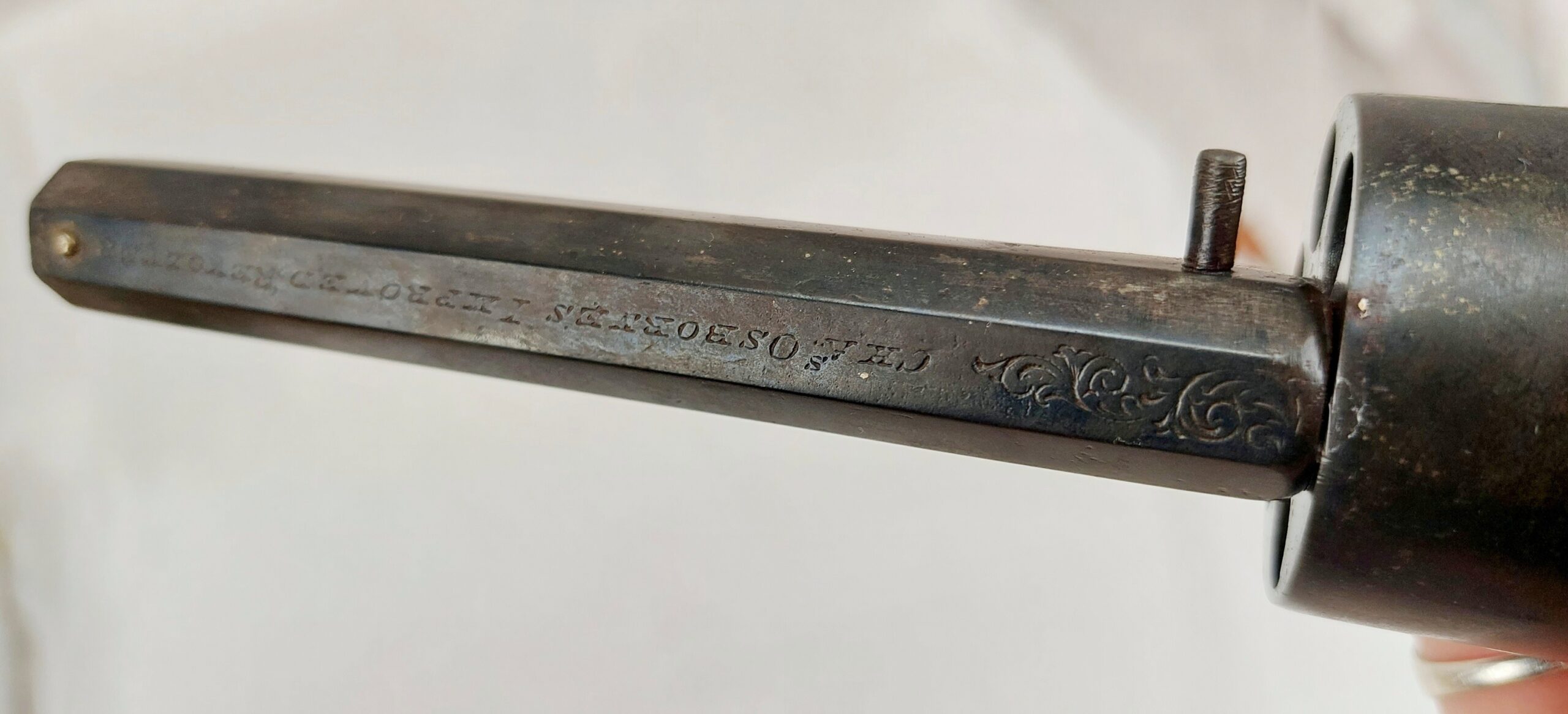 Circa 1840 Osbourne Transitional Revolver Pistol - Image 8
