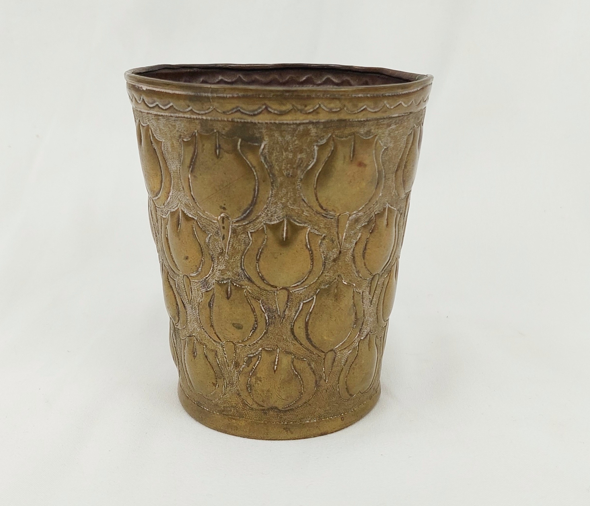 Arts & Crafts Brass Beaker - Image 2