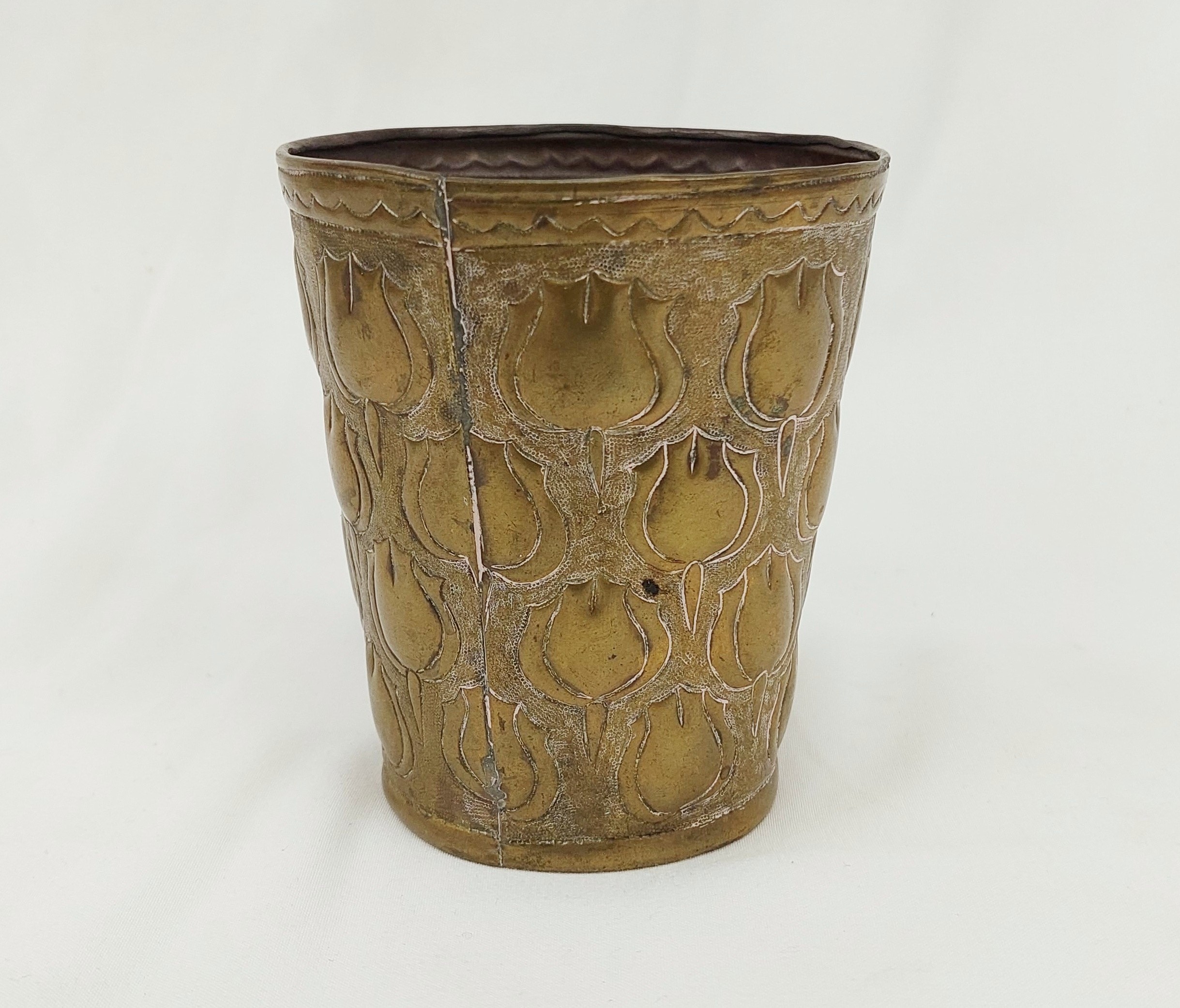Arts & Crafts Brass Beaker - Image 3