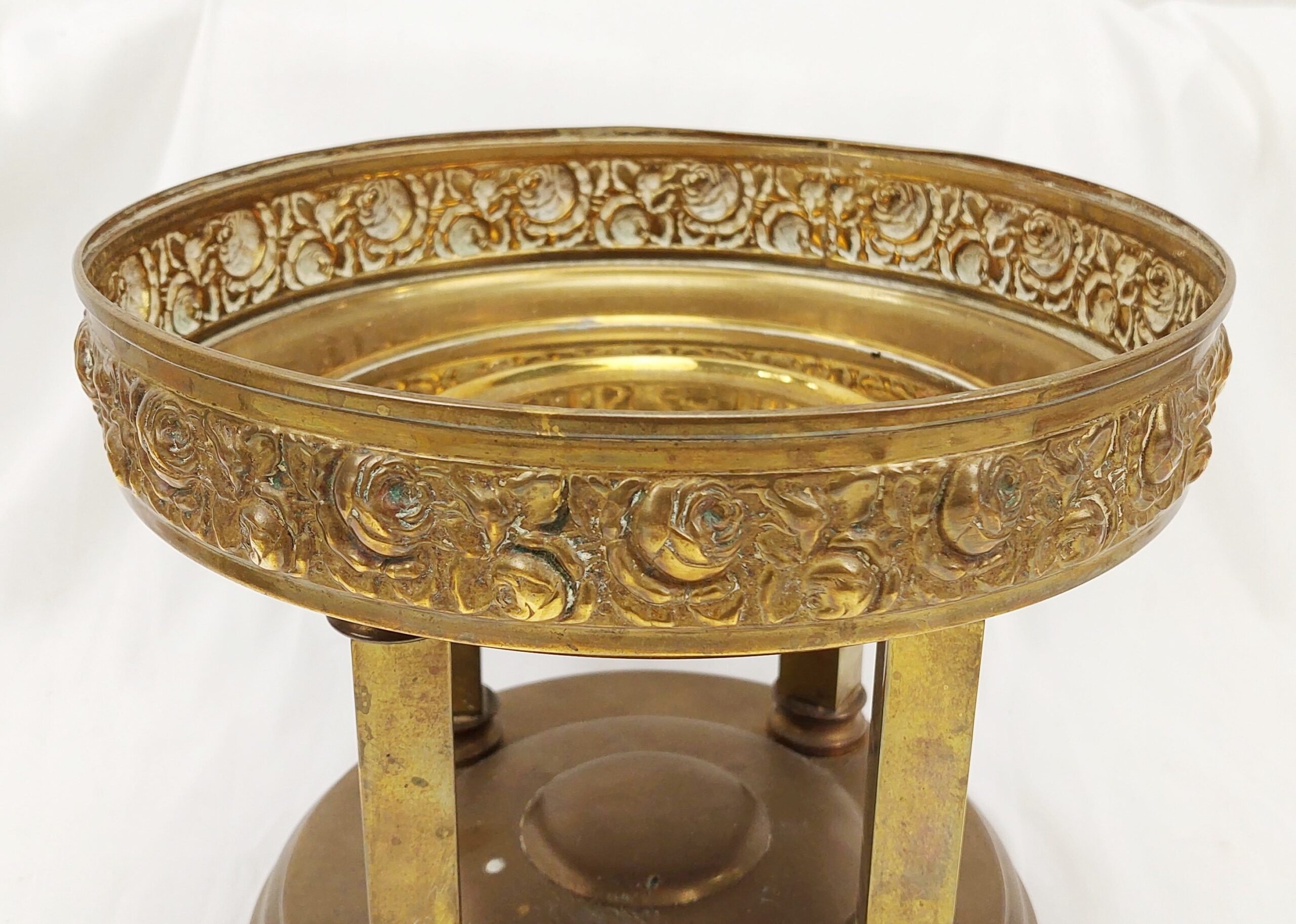 Arts & Crafts Brass Pedestal Fruit Bowl - Image 6