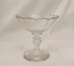 c1820 Clear Glass Dessert Dish