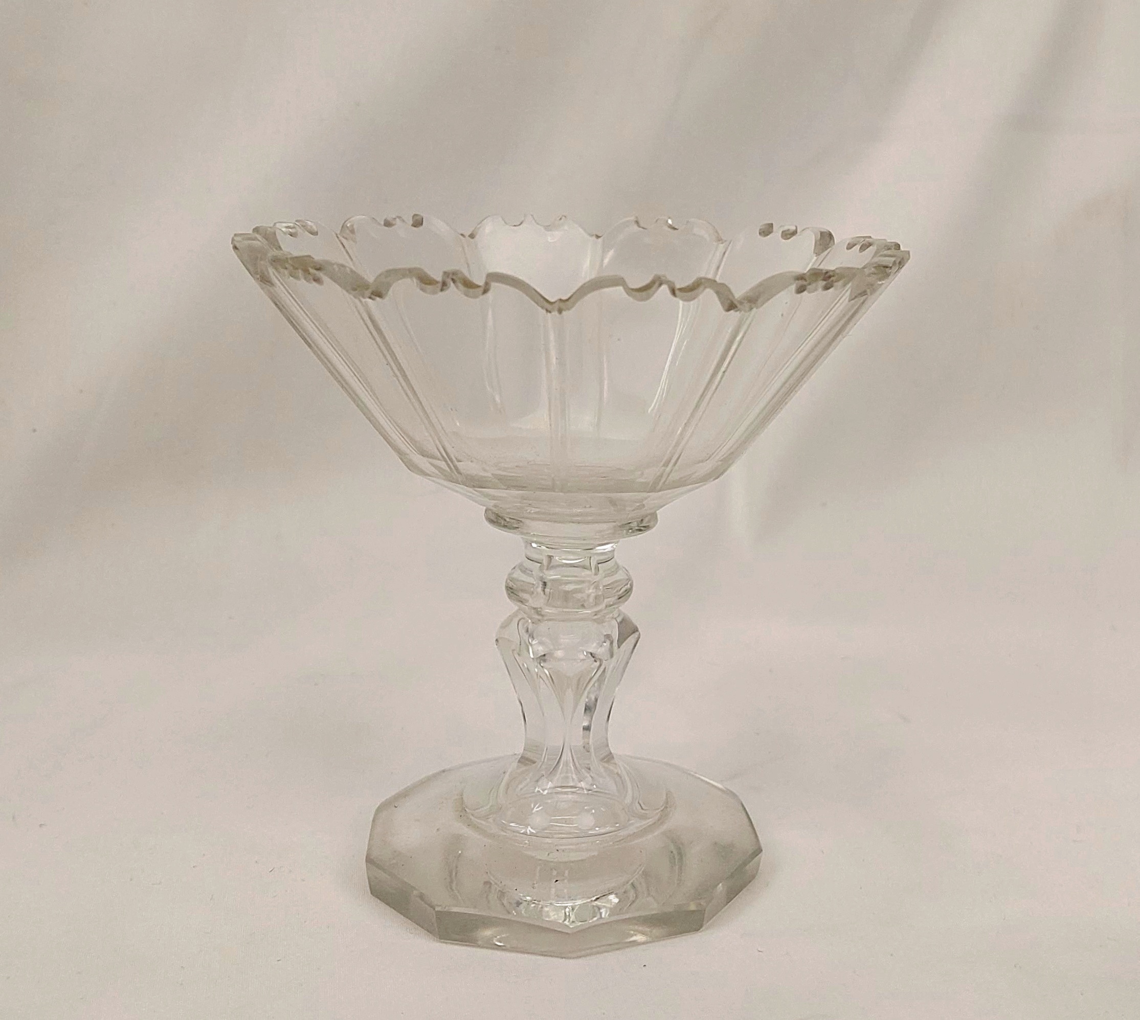 c1820 Clear Glass Dessert Dish
