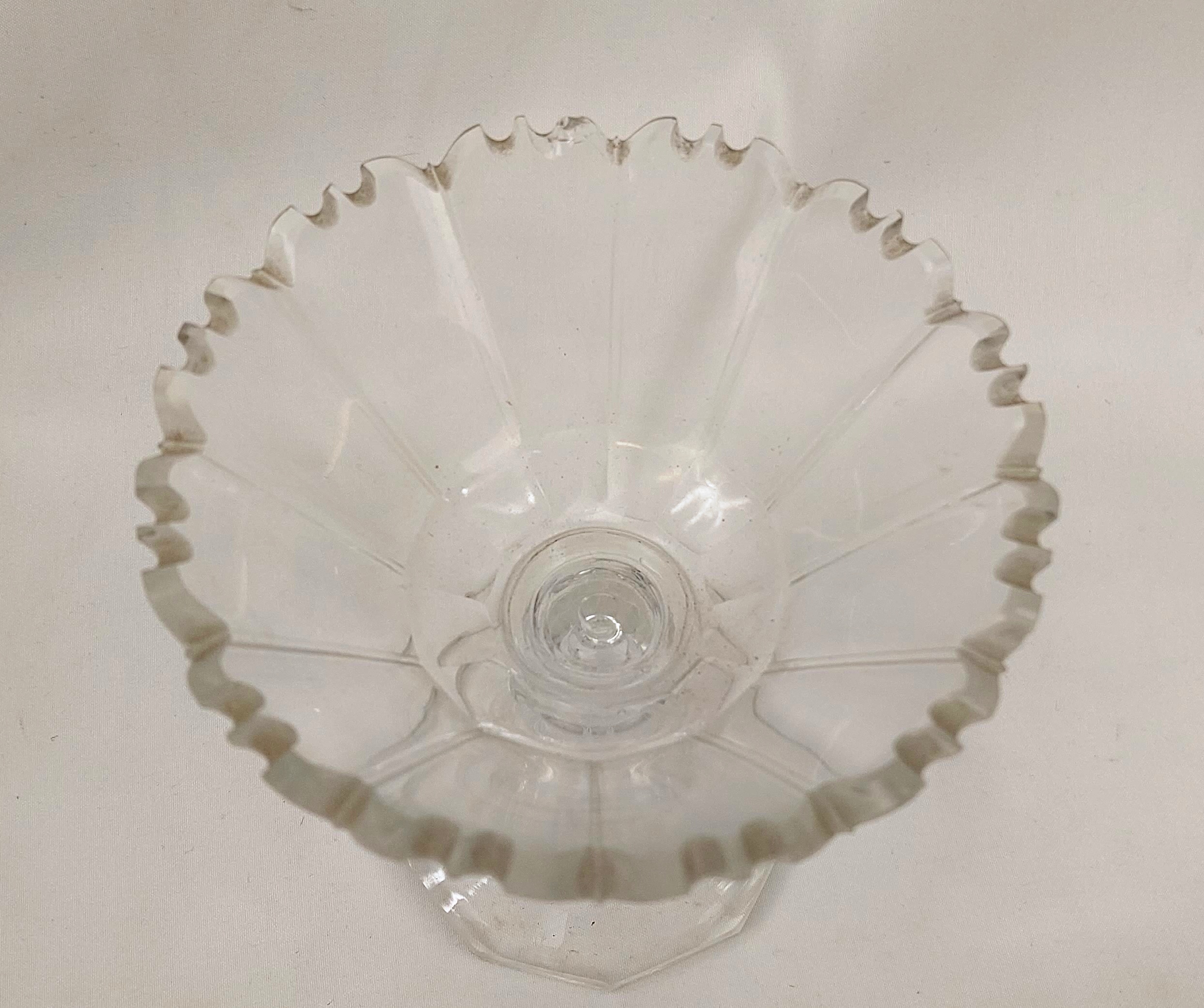 c1820 Clear Glass Dessert Dish - Image 2