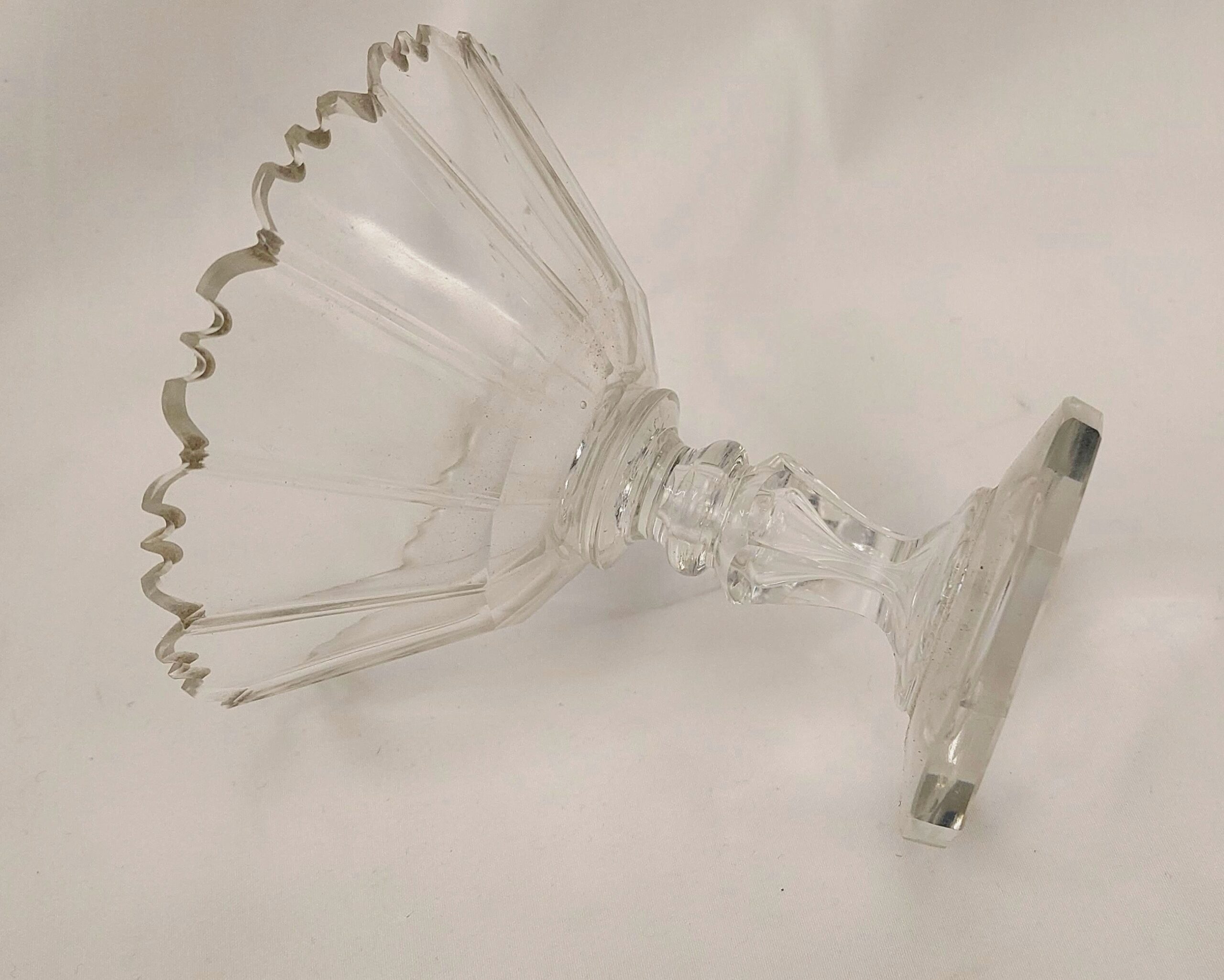 c1820 Clear Glass Dessert Dish - Image 5