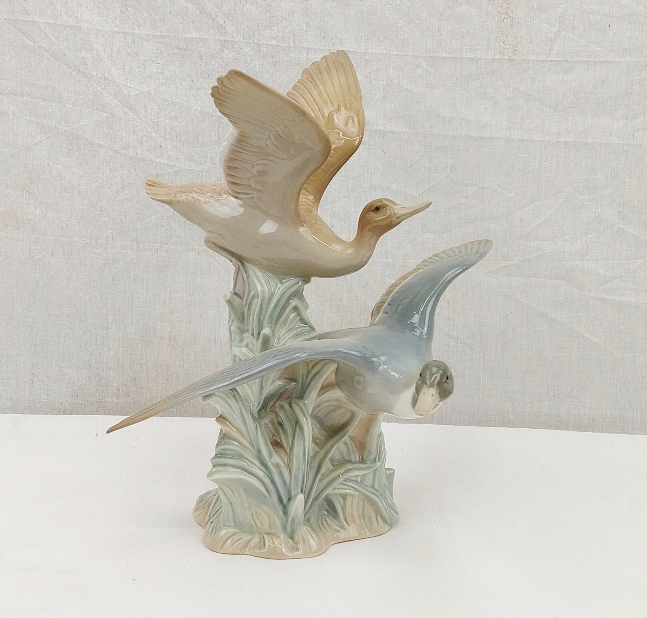 Lladro Porcelain Figural Group of Mallard Ducks in Flight - Image 2