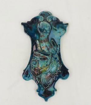 Victorian Majolica Fish Wall Pocket