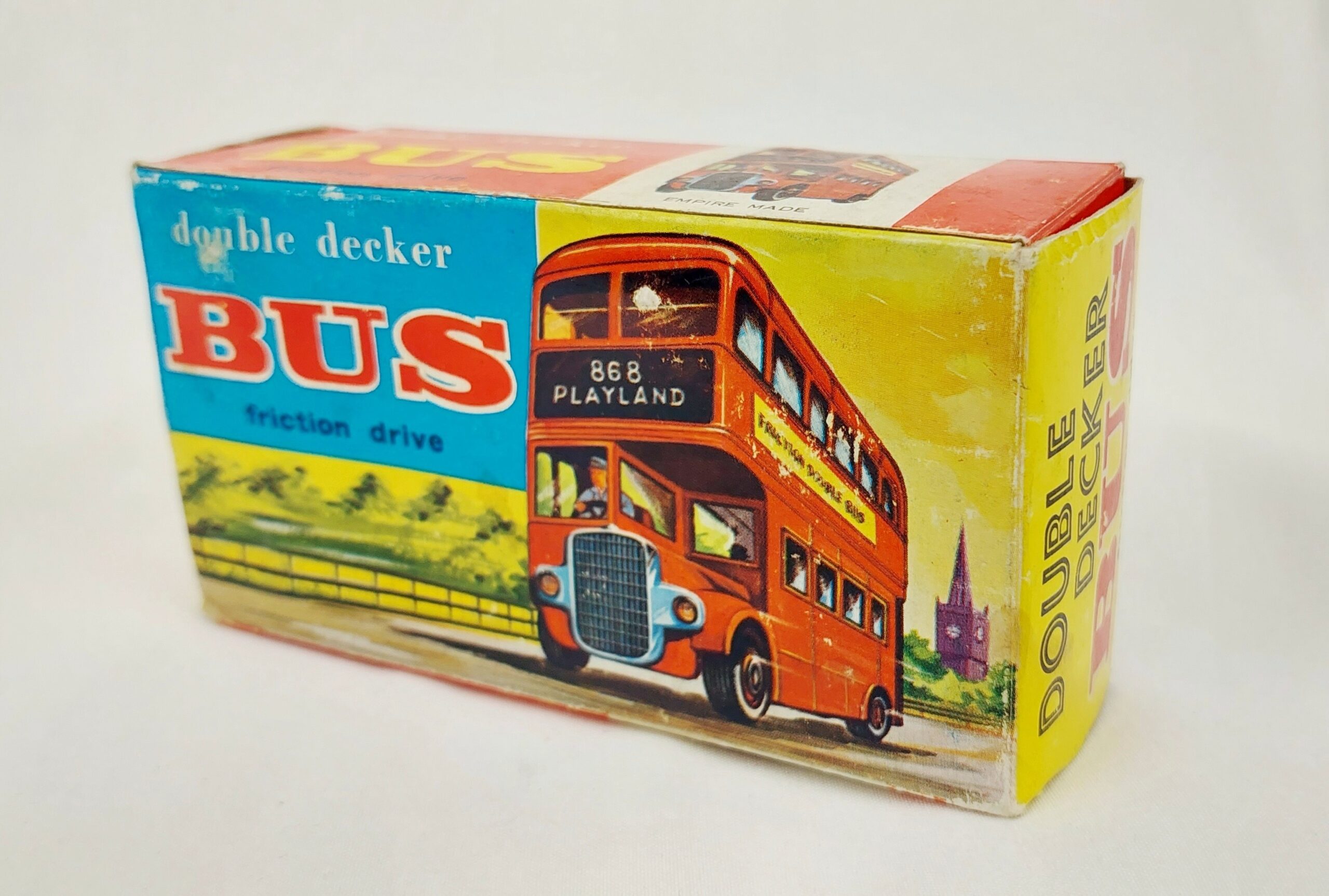 1960’s Chinese Plastic Friction Drive Double Decker Bus - Image 5