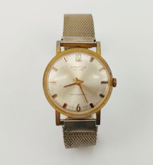 Gents Gold Plated Diantus De Luxe Mechanical Wristwatch