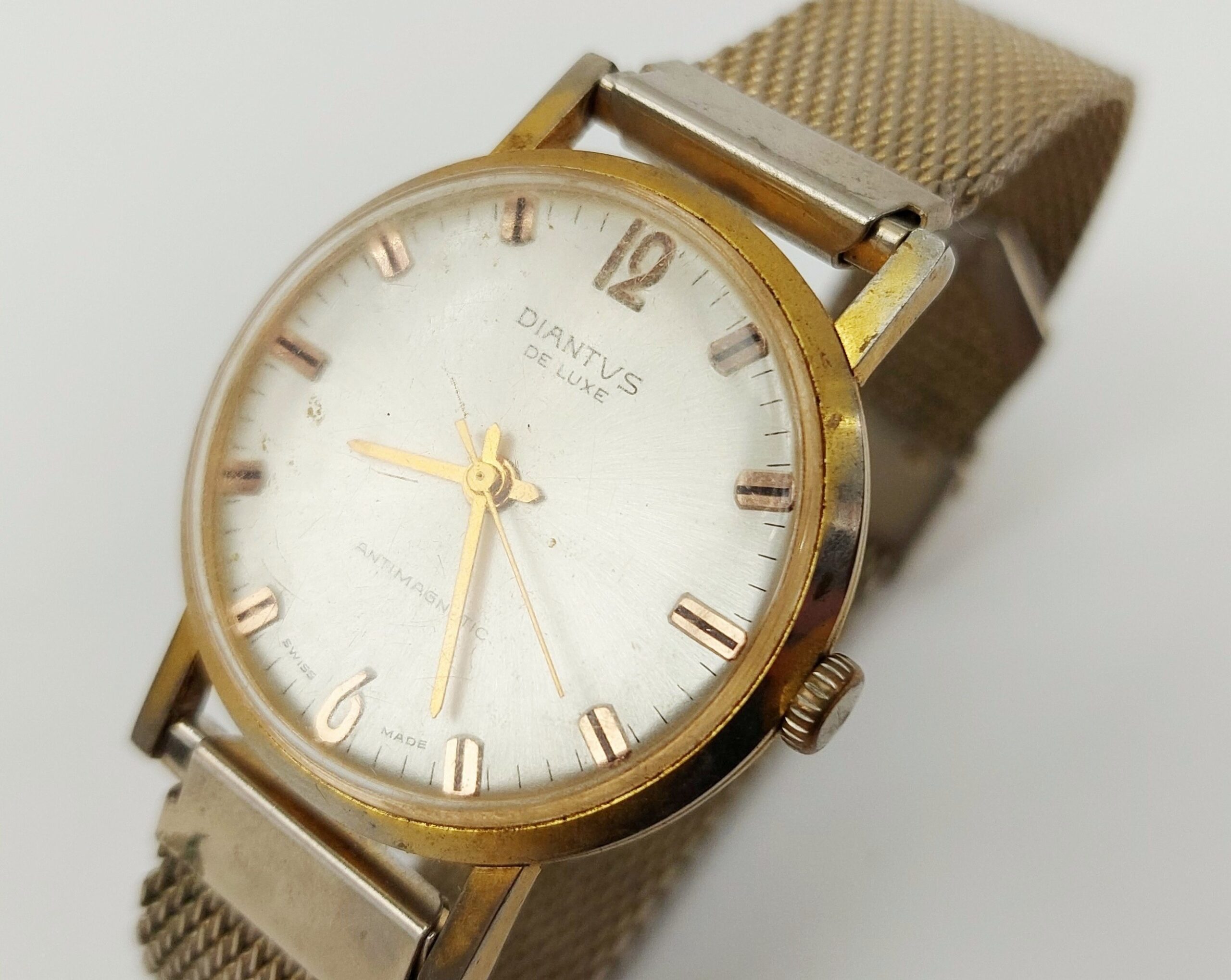 Gents Gold Plated Diantus De Luxe Mechanical Wristwatch - Image 2