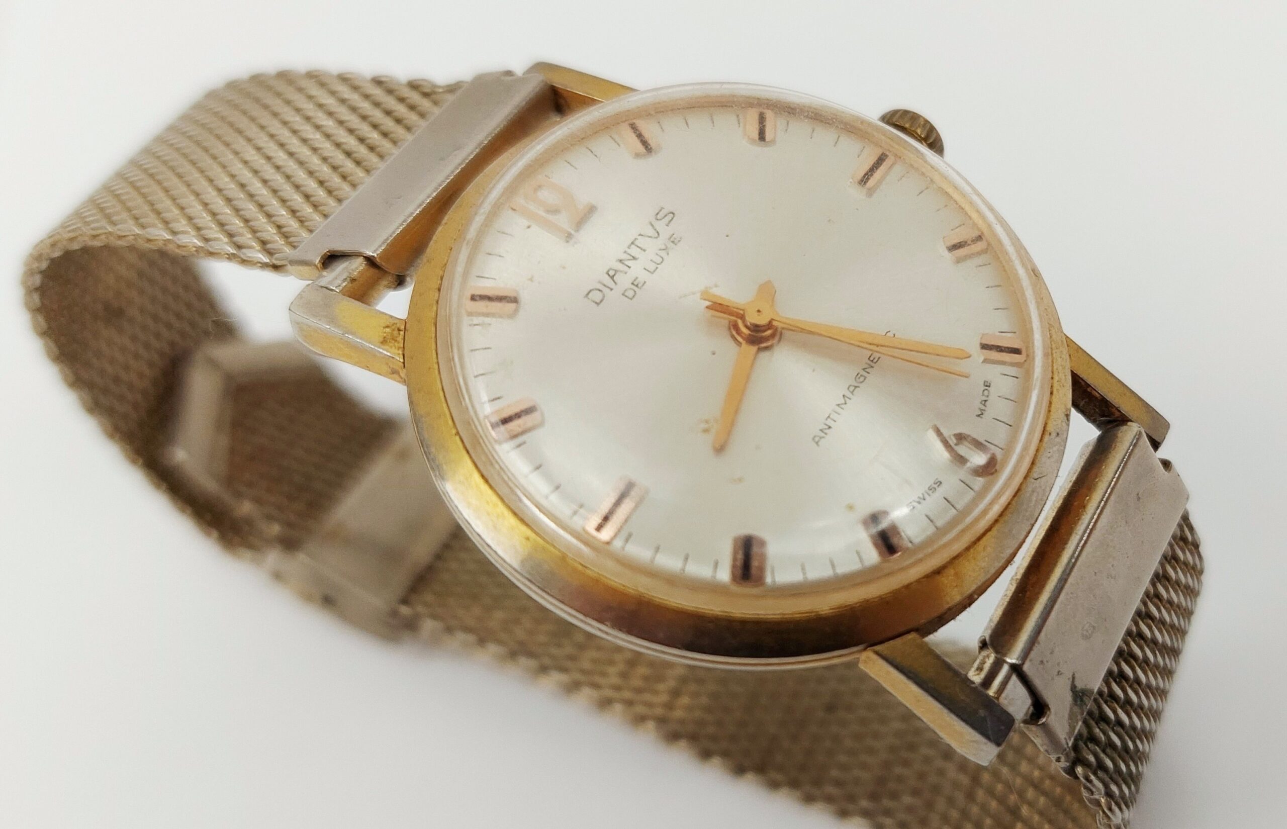 Gents Gold Plated Diantus De Luxe Mechanical Wristwatch - Image 3