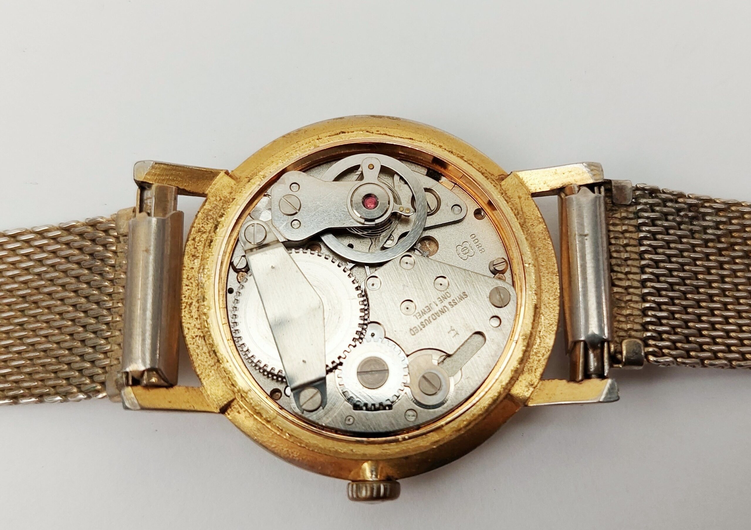 Gents Gold Plated Diantus De Luxe Mechanical Wristwatch - Image 8