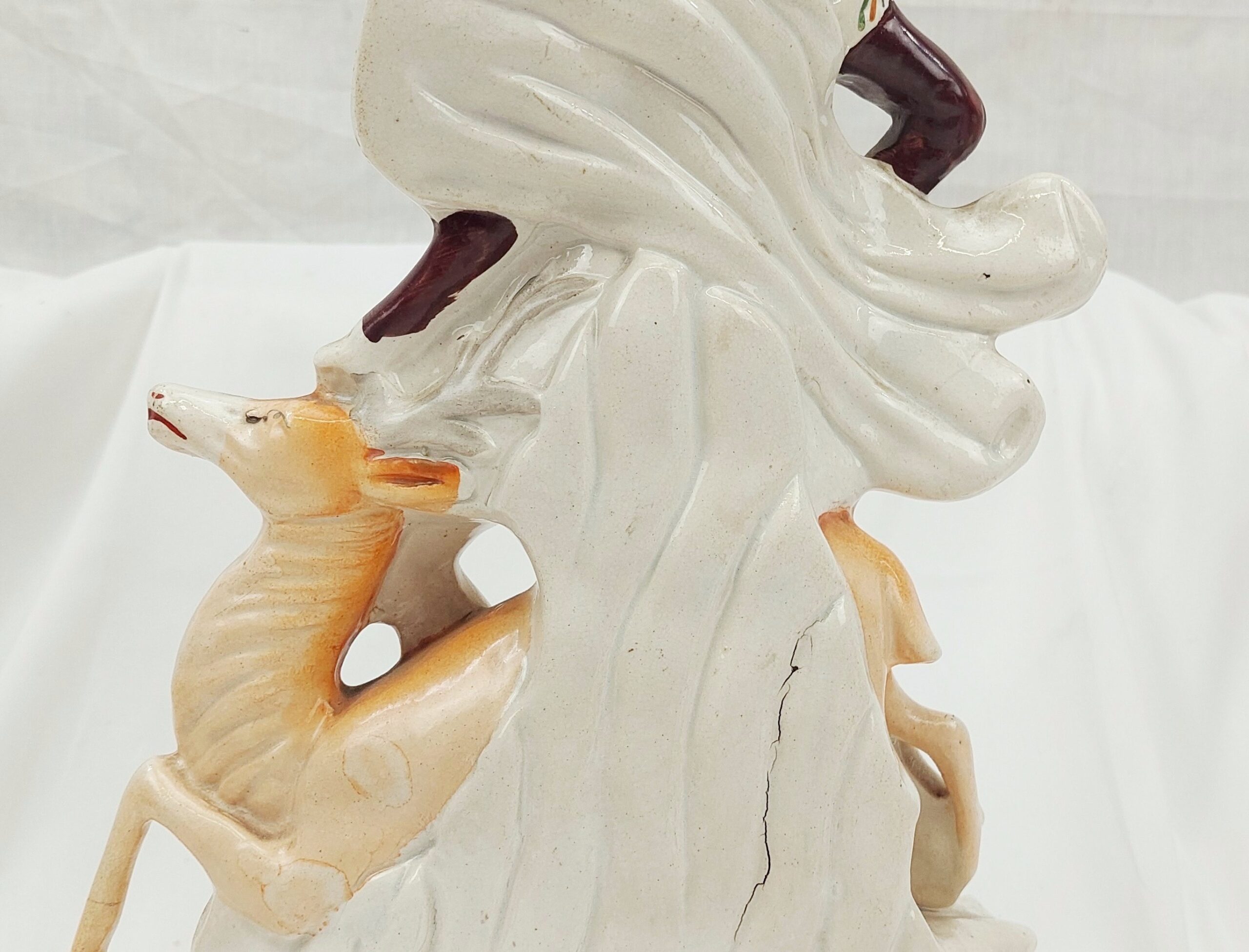 c1840 Staffordshire Figure of a Greco-Roman Hunter With Stag - Image 10