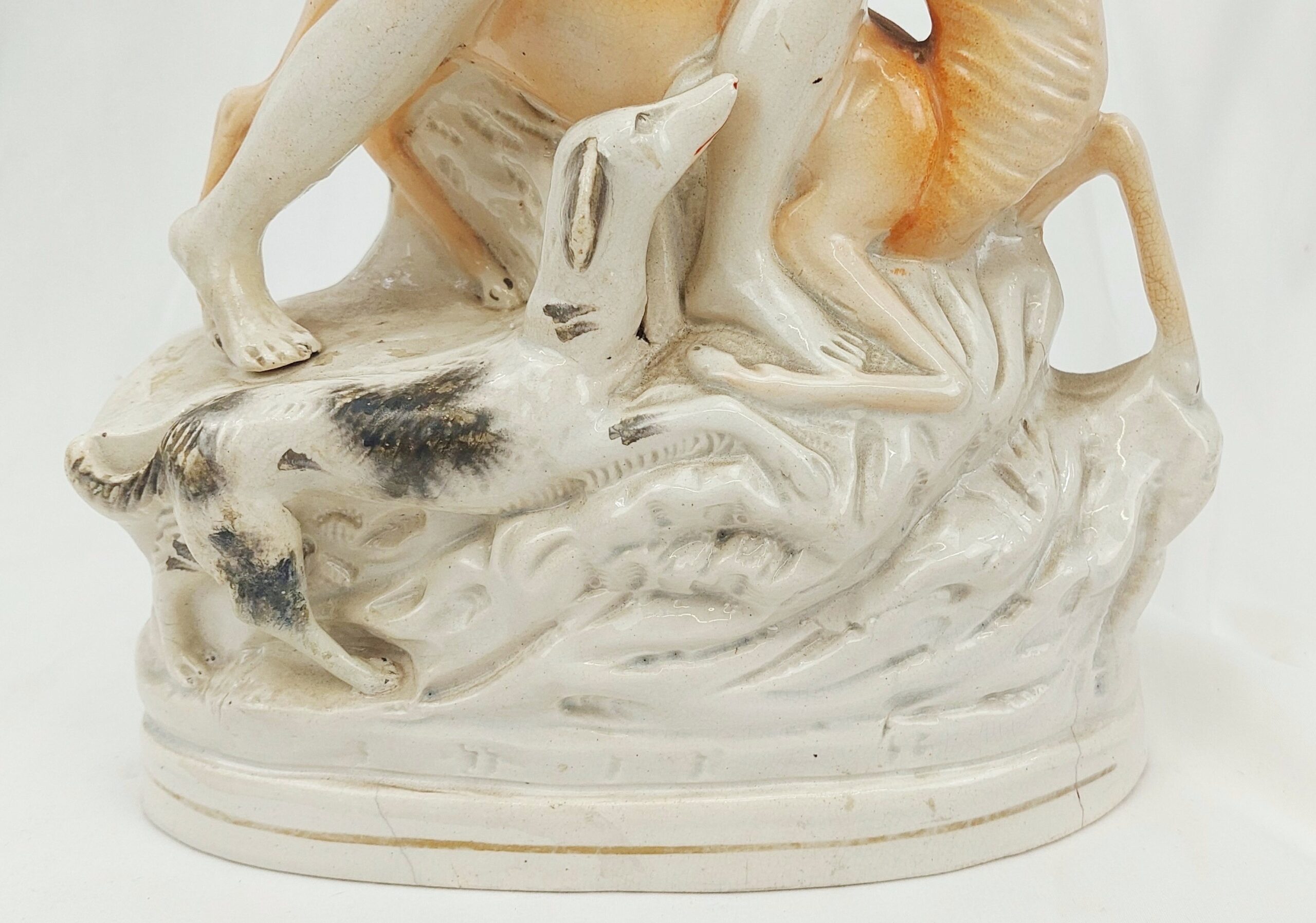 c1840 Staffordshire Figure of a Greco-Roman Hunter With Stag - Image 6