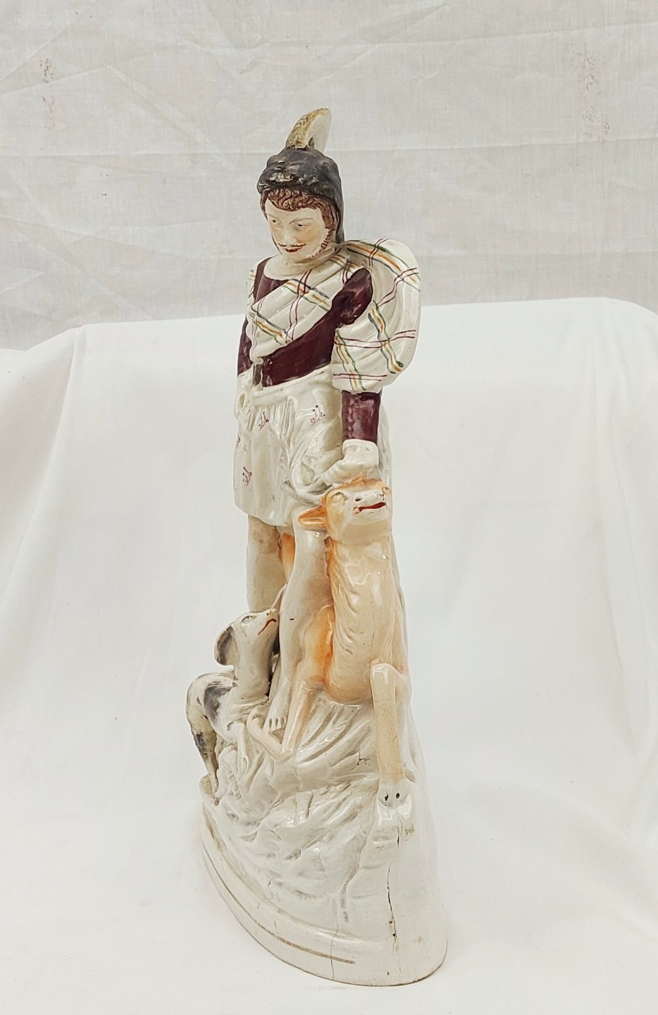 c1840 Staffordshire Figure of a Greco-Roman Hunter With Stag - Image 7